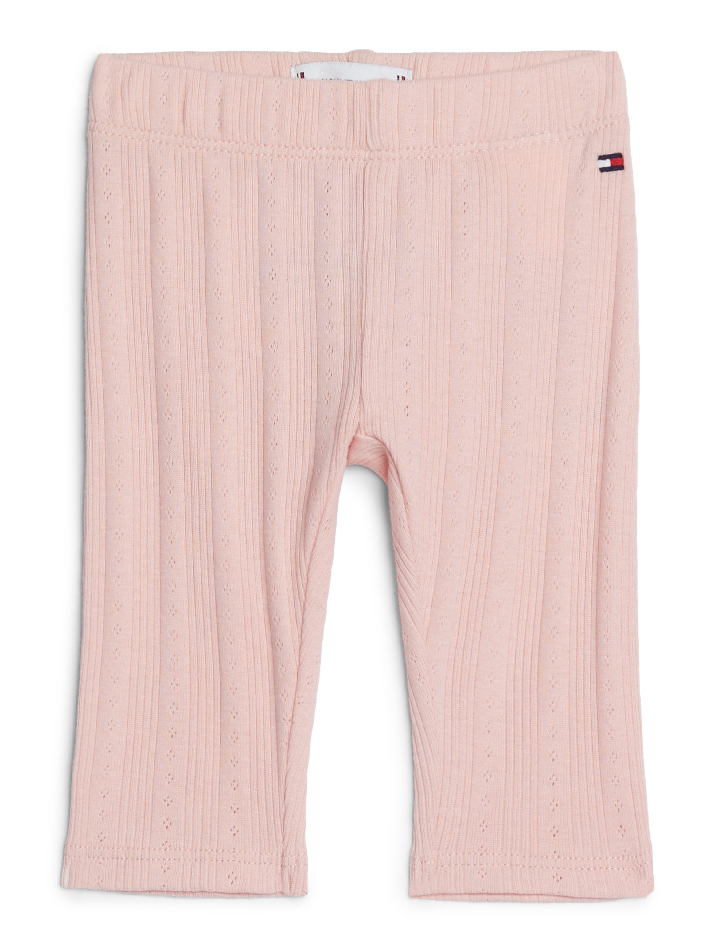 Tommy Hilfiger Legging FLOWER POINTELLE LEGGING Baby tot 2 jaar met logo-borduursel