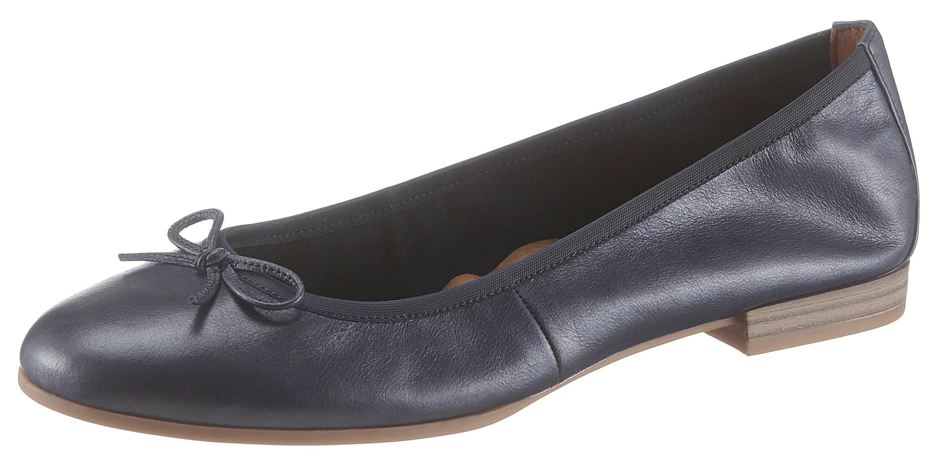 Tamaris Ballerina's Flats, slipper, businessschoen met decoratieve strik
