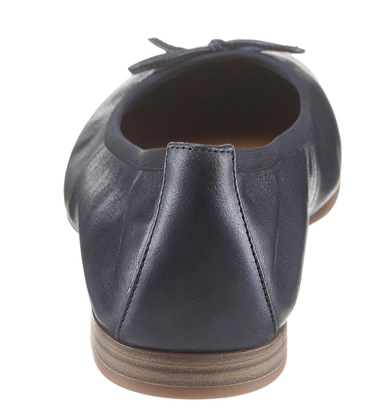 Tamaris Ballerina's Flats, slipper, businessschoen met decoratieve strik