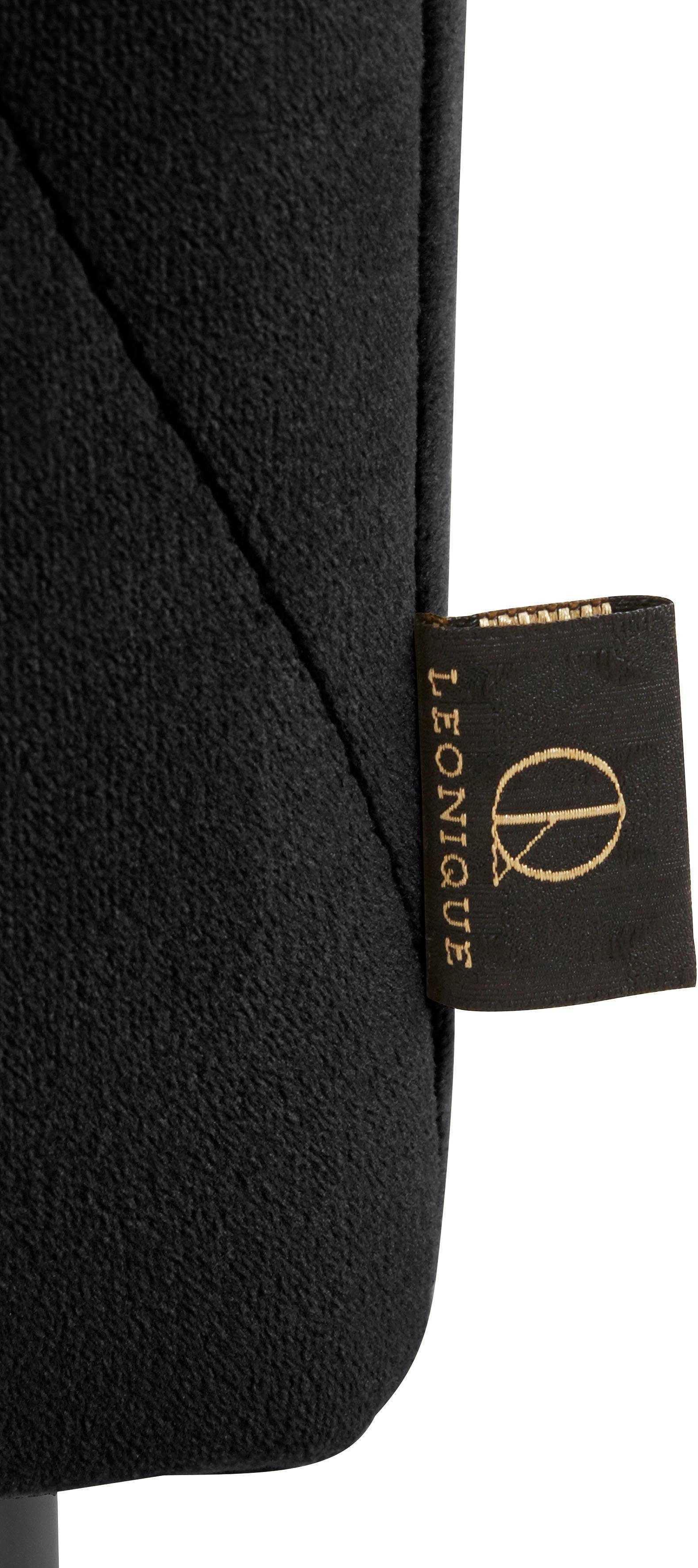Leonique Zitbank Cavalino met fluwelen bekleding en zwarte metalen poten