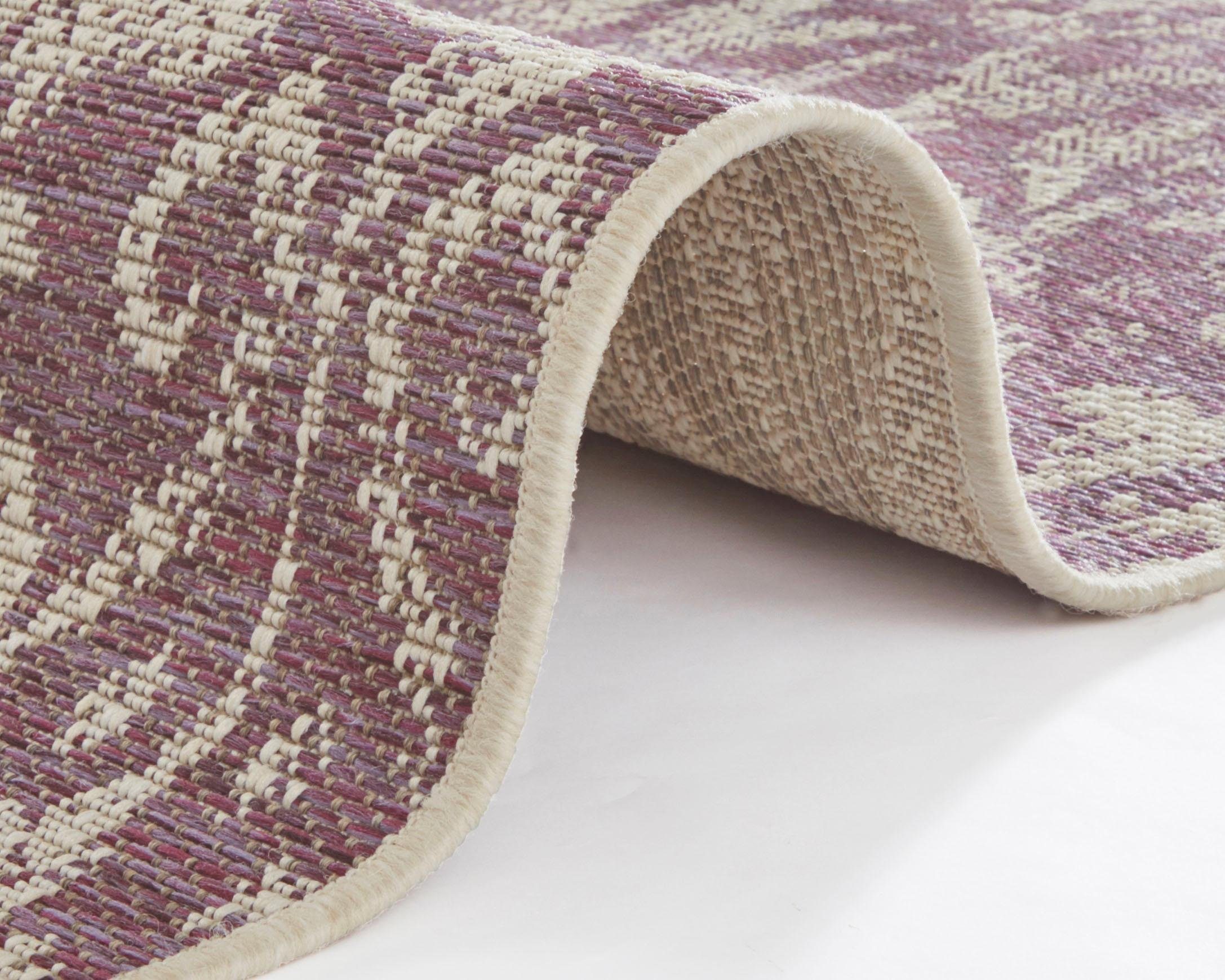 NORTHRUGS Vloerkleed Hatta Geschikt voor binnen en buiten, slijtvast en gemakkelijk in onderhoud, platweefsel