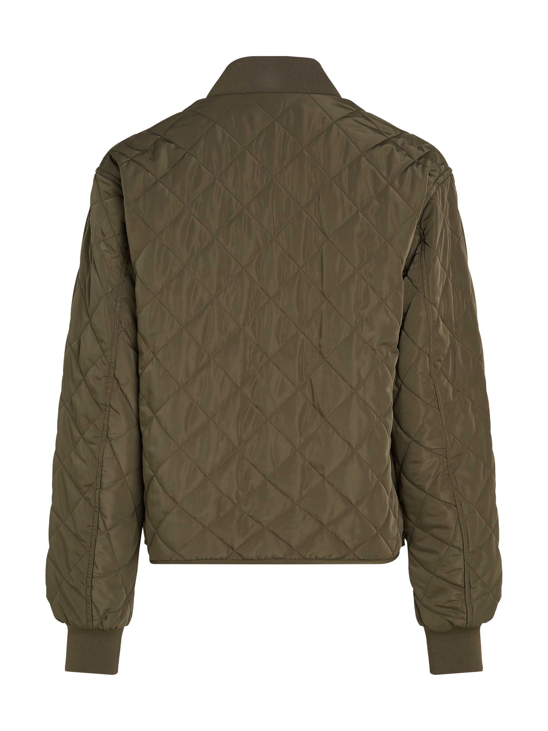 Calvin Klein Bomberjack LW QUILTED JACKET met logoprint, met steppatroon