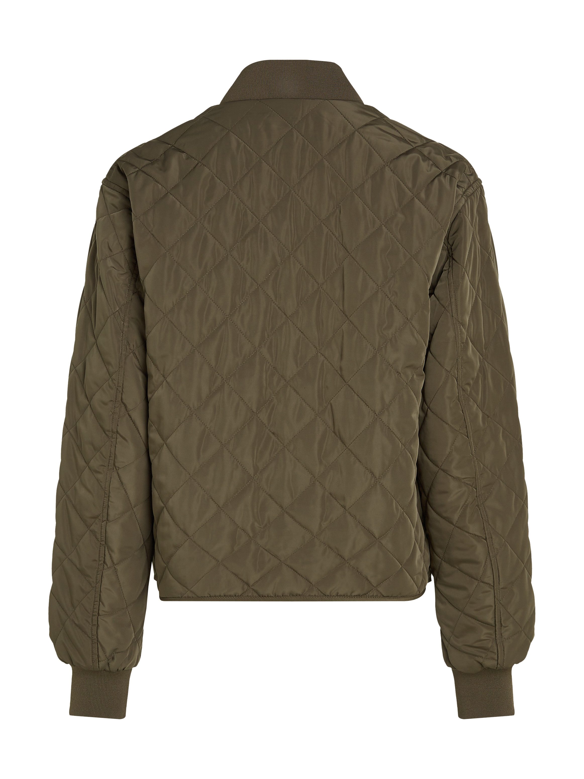 Calvin Klein Bomberjack LW QUILTED JACKET met logoprint met steppatroon