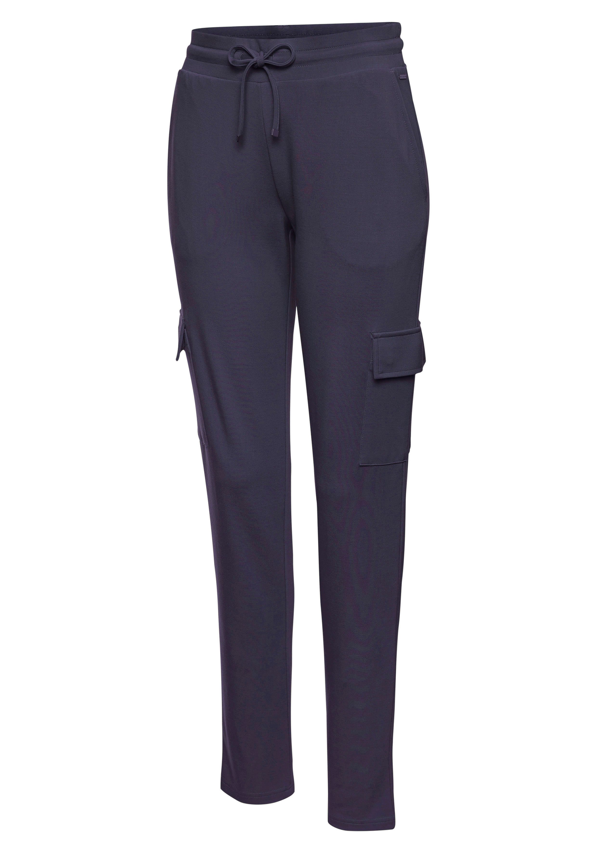 Lascana Cargobroek in zacht vloeiend materiaal loungewear
