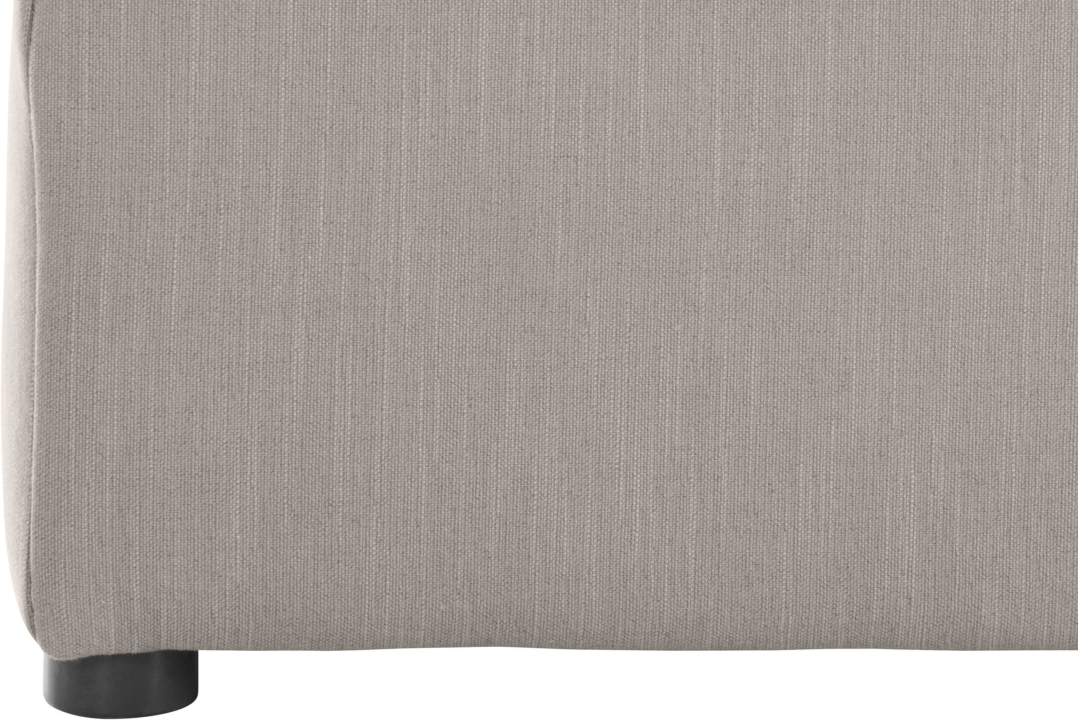 RAUM.ID Bank-middenelement Florid als deel van een modulaire bank, stevig zitcomfort, ook in cord