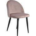 sit stoel sitchairs met zacht fluweel (set, 2 stuks) roze