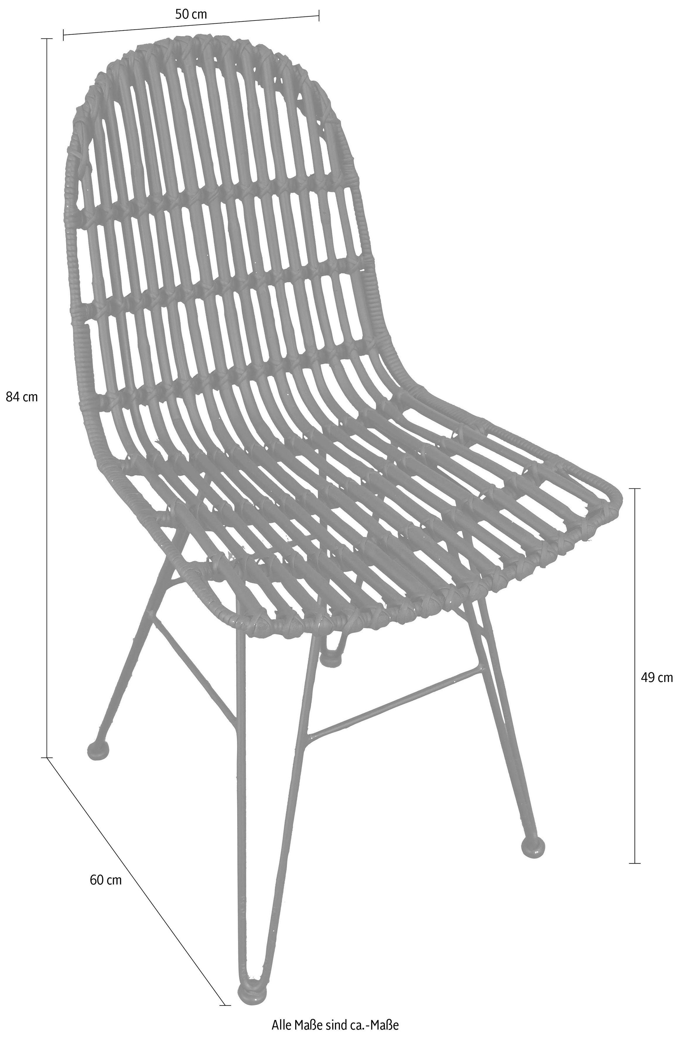 SIT Rotanstoel Rotan vintage Shabby chic, vintage