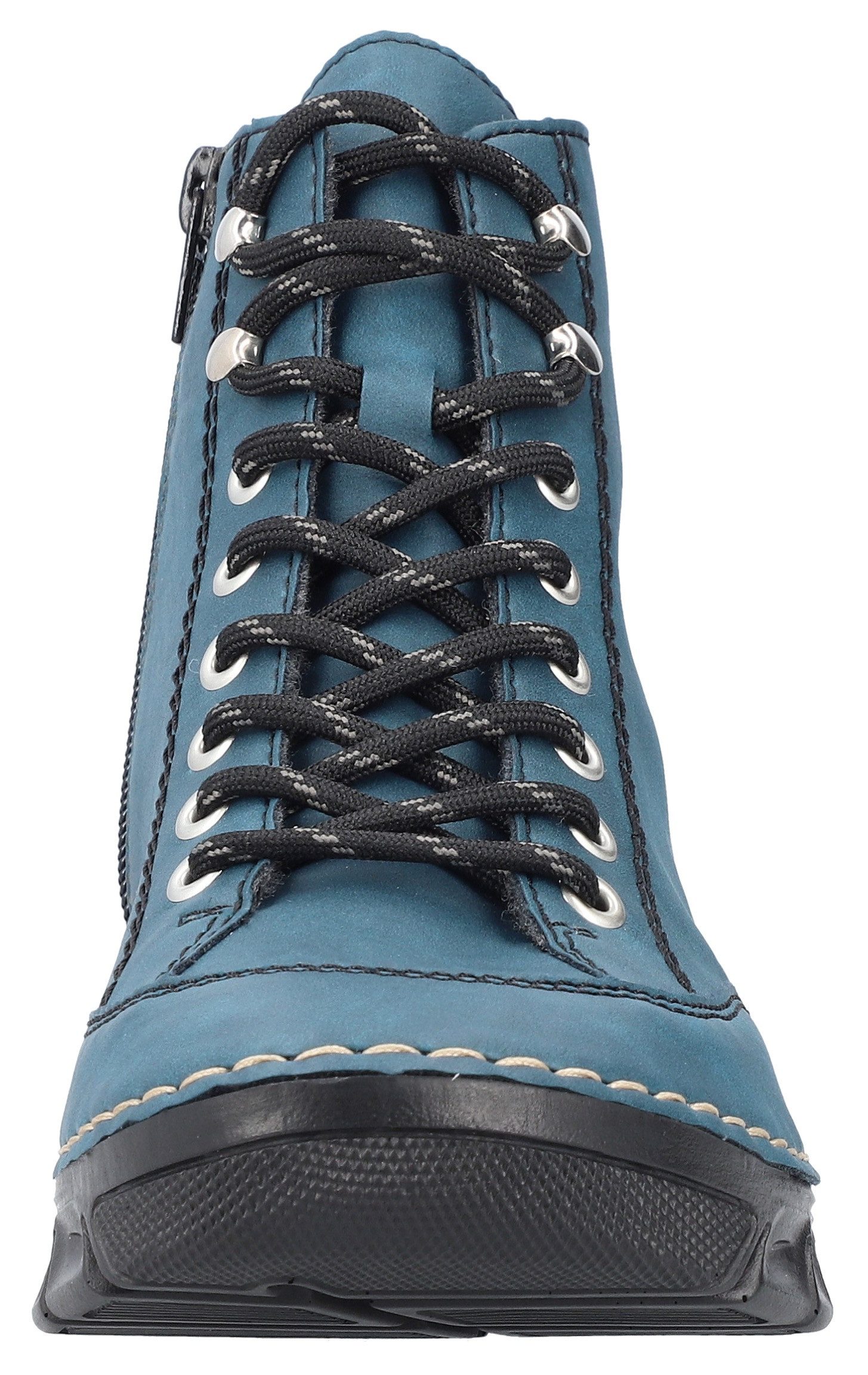 Rieker Sneakers vrijetijdsschoen, lage schoen, veterschoen met binnenrits