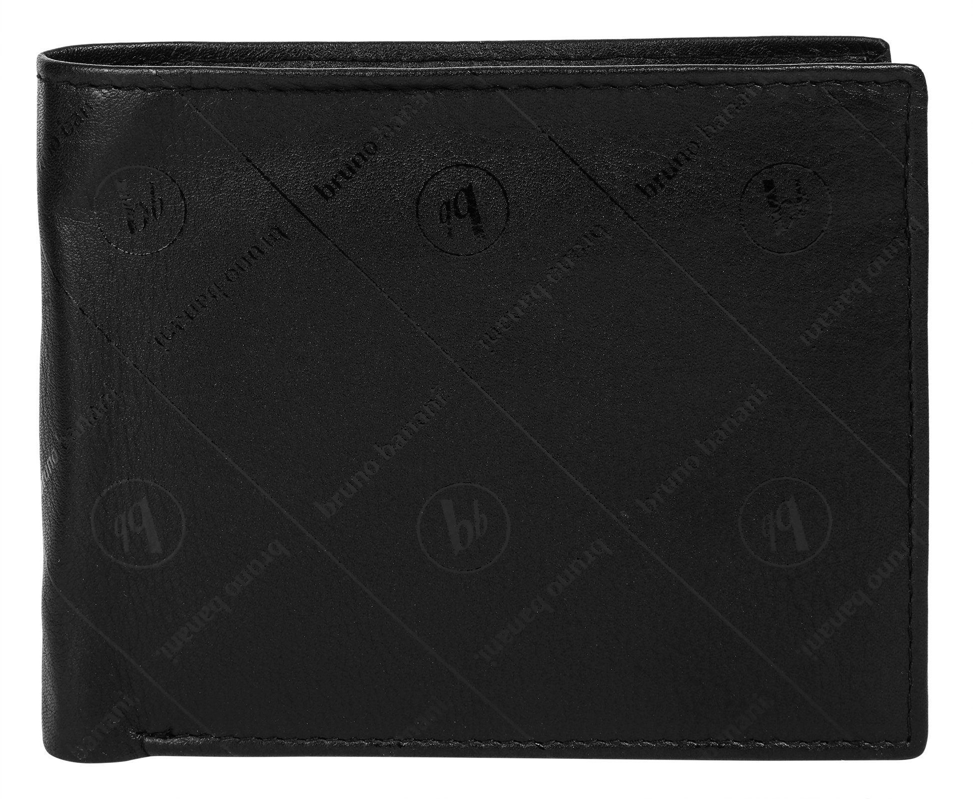 Bruno Banani Portemonnee echt leder unisex portemonnees zwart
