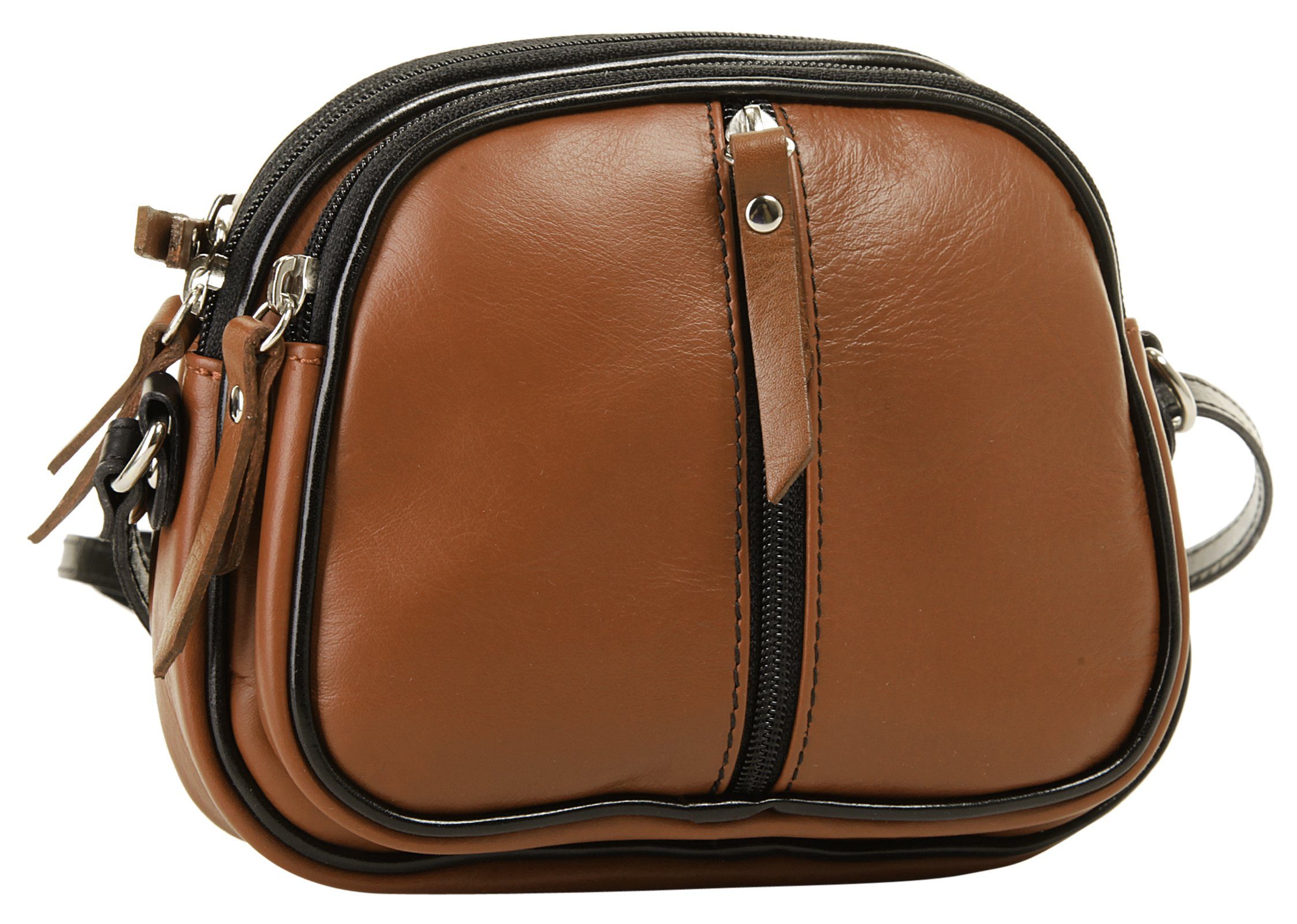 Cluty Schoudertas echt leer, made in italy