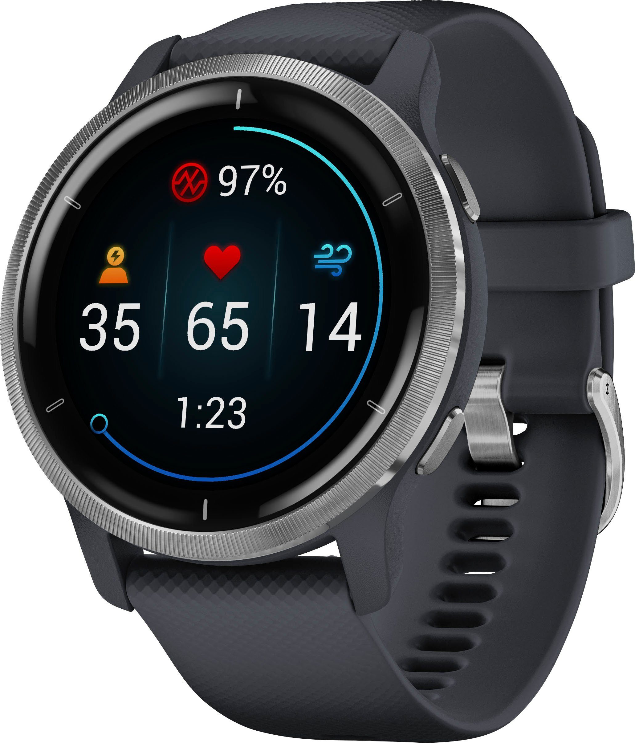 Garmin Smartwatch Venu 2S 25 reeds geïnstalleerde sport-apps