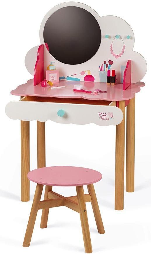 Janod Make-uptafel P'Tite Miss met hocker en accessoires