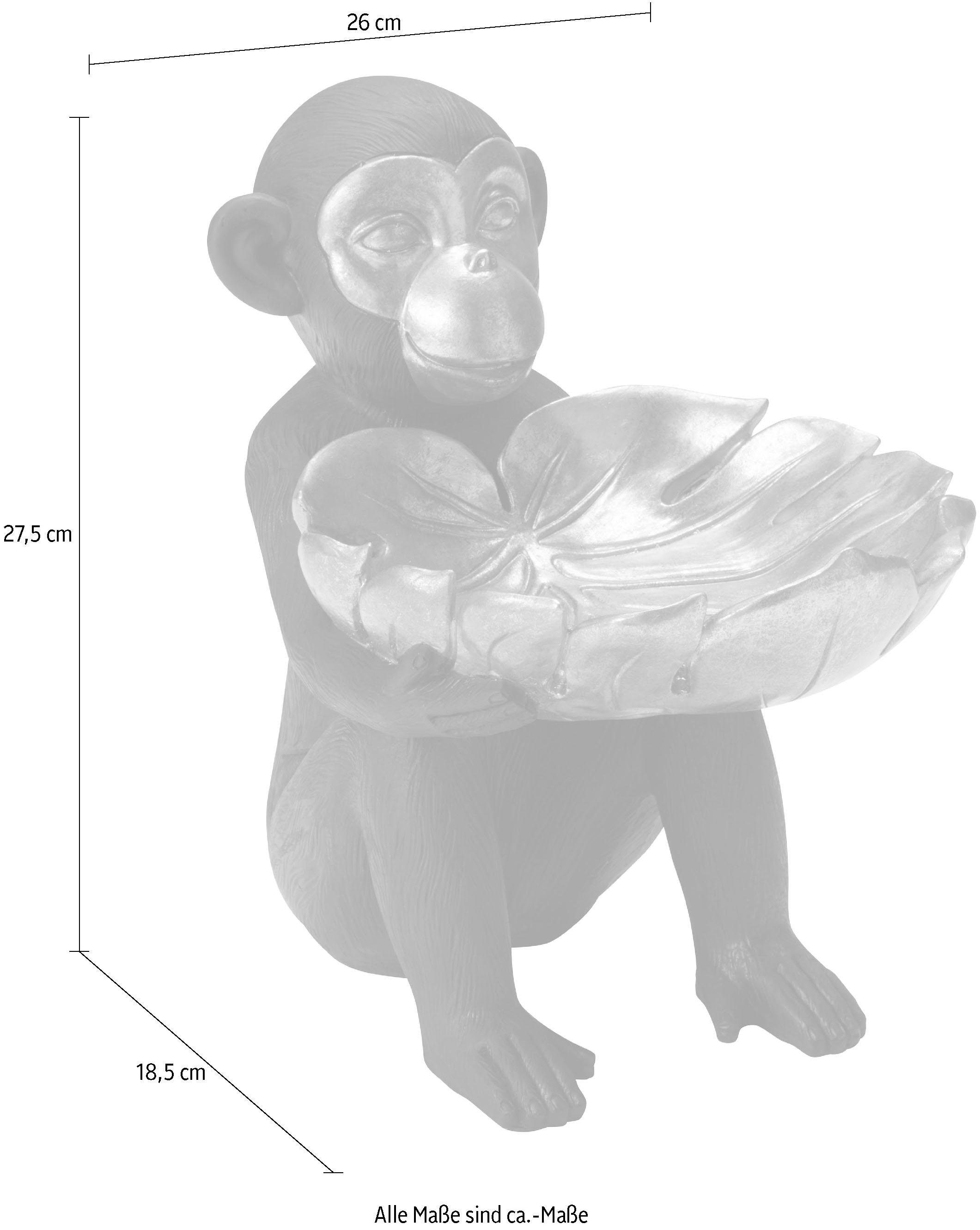 Leonique Decoratief figuur Aap met schaal