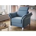 sitmore fauteuil inclusief verstelbaar hoofdeind blauw