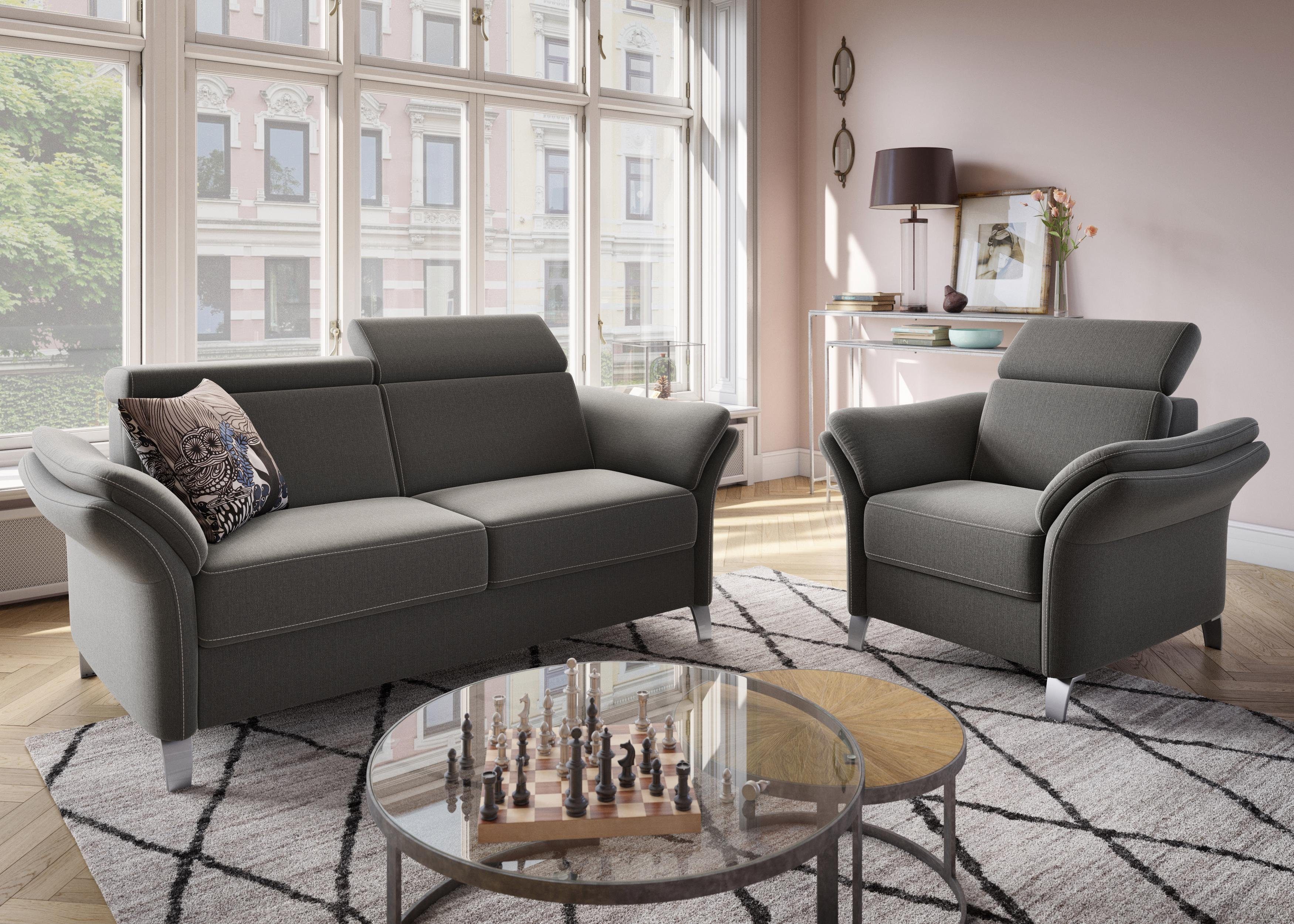 sit&more Fauteuil Vincenzo inclusief verstelbaar hoofdeind