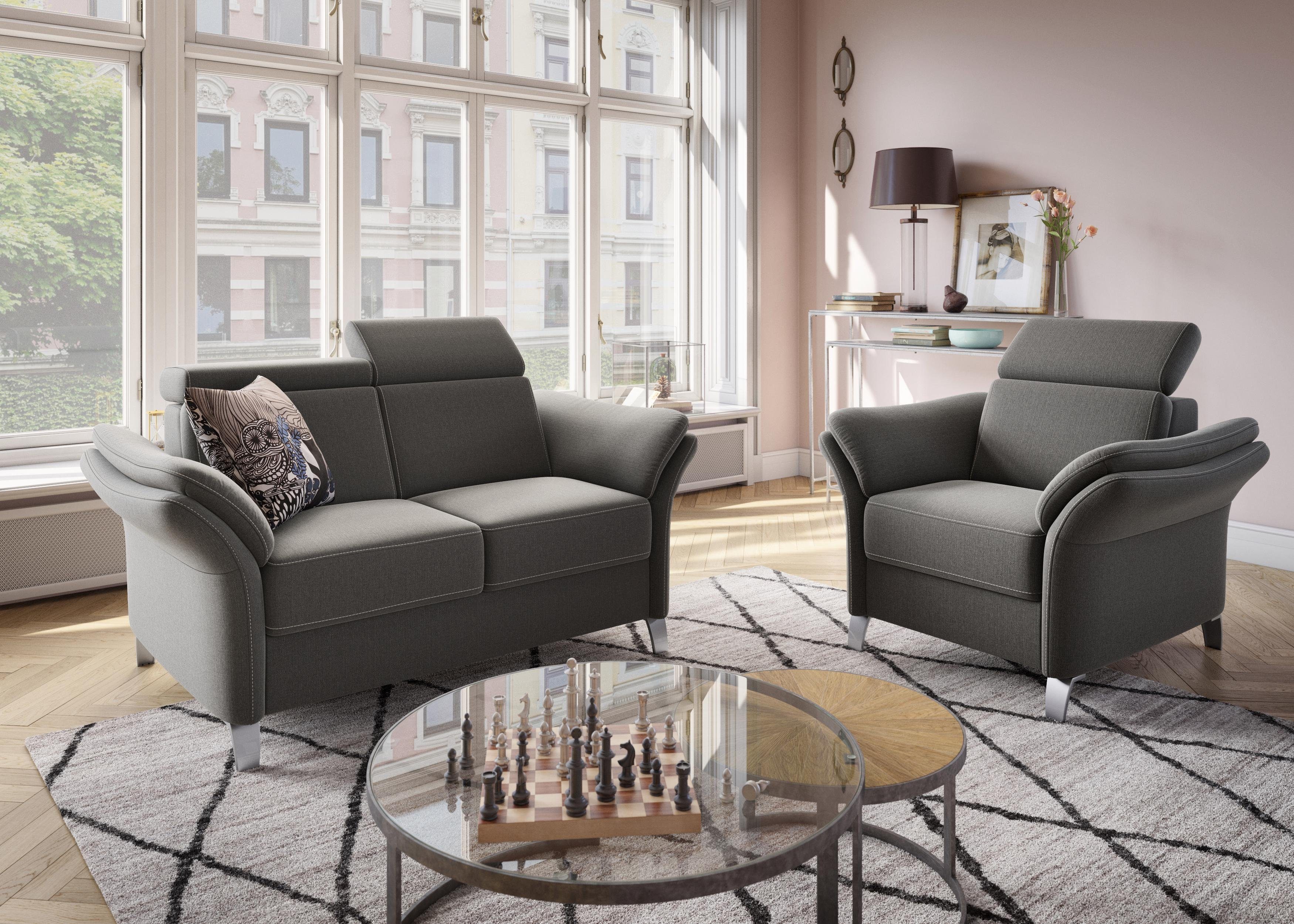 sit&more Fauteuil Vincenzo inclusief verstelbaar hoofdeind