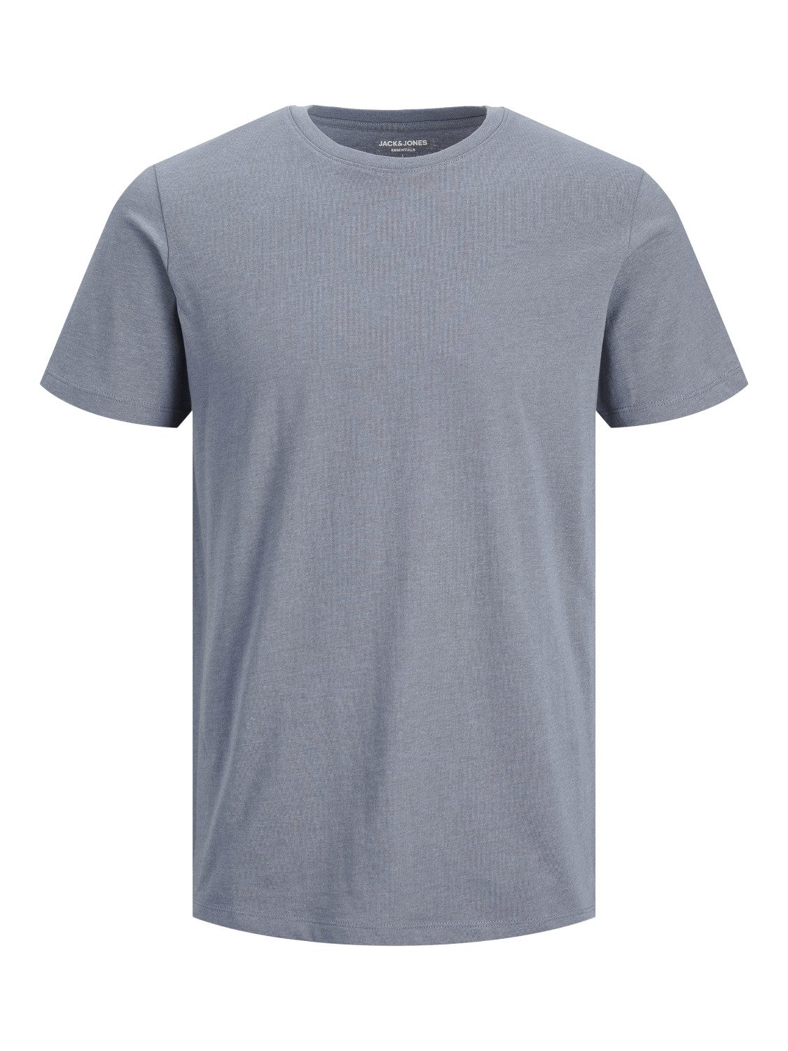 Jack & Jones Shirt met ronde hals JJEORGANIC MELANGE TEE SS O-NECK NOOS heren ronde hals maat M grijs