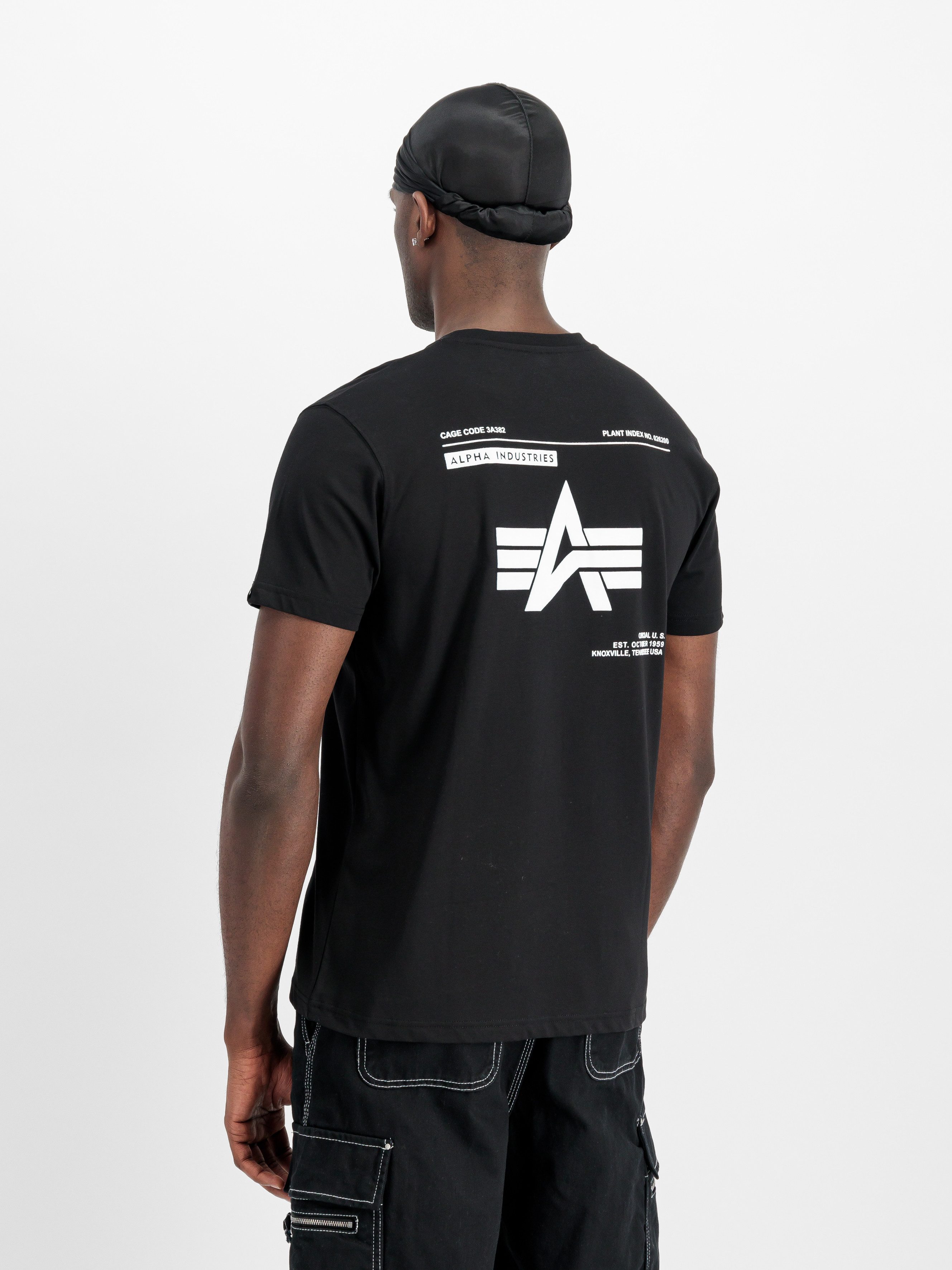 Alpha Industries Shirt met ronde hals Label T BP