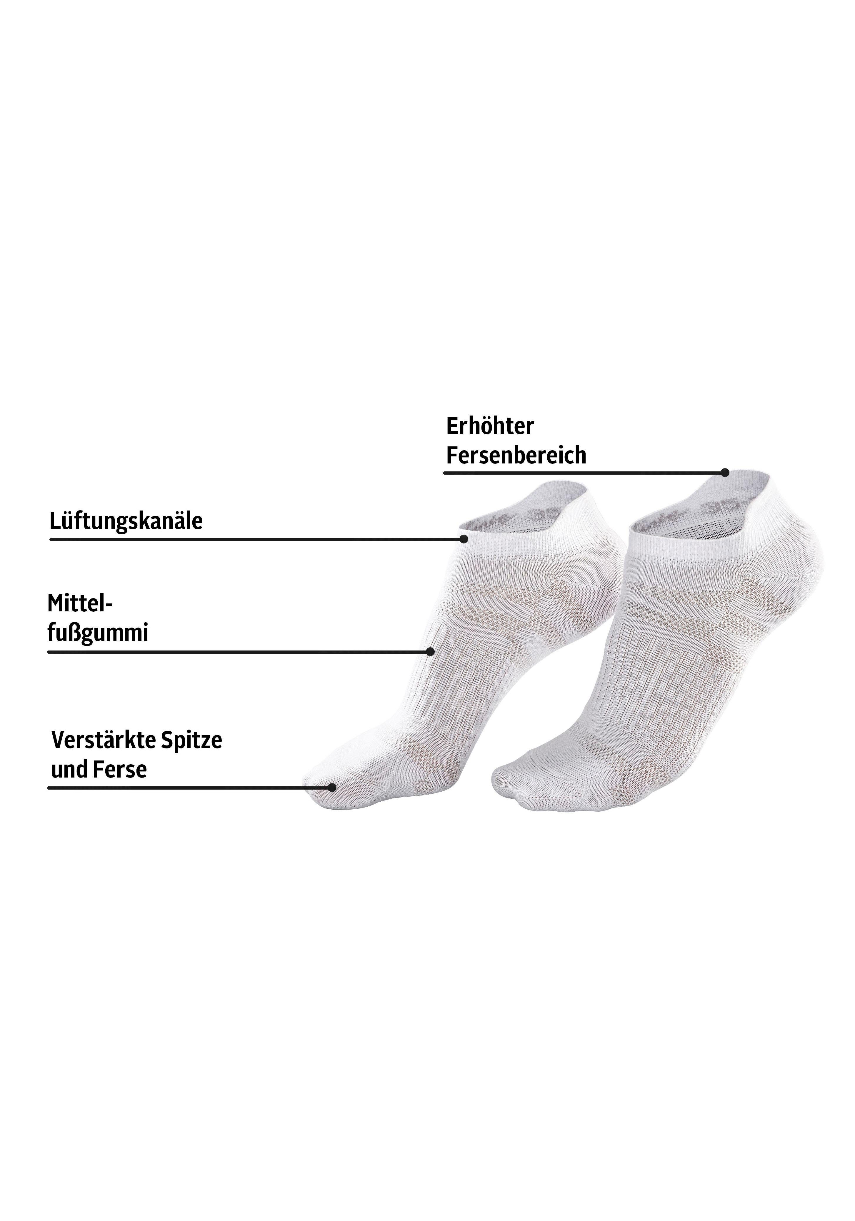 active by Lascana Sneakersokken in piqué-look (set, 7 paar)
