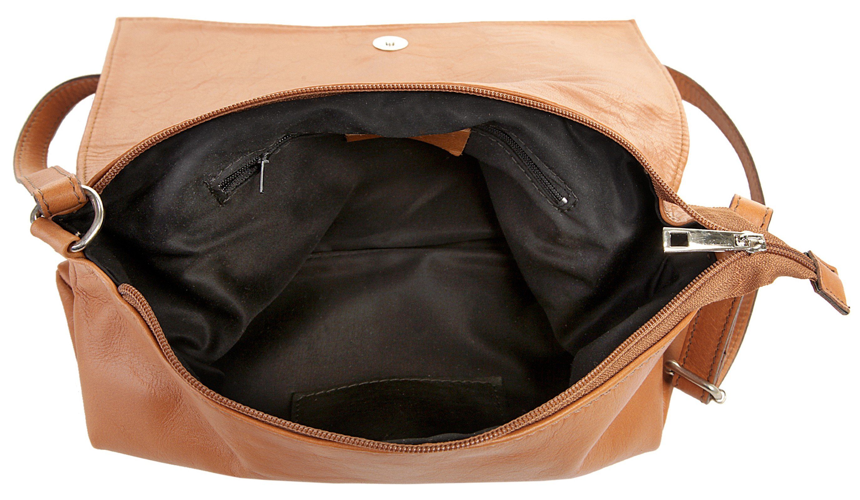 Cluty Schoudertas echt leer, made in italy