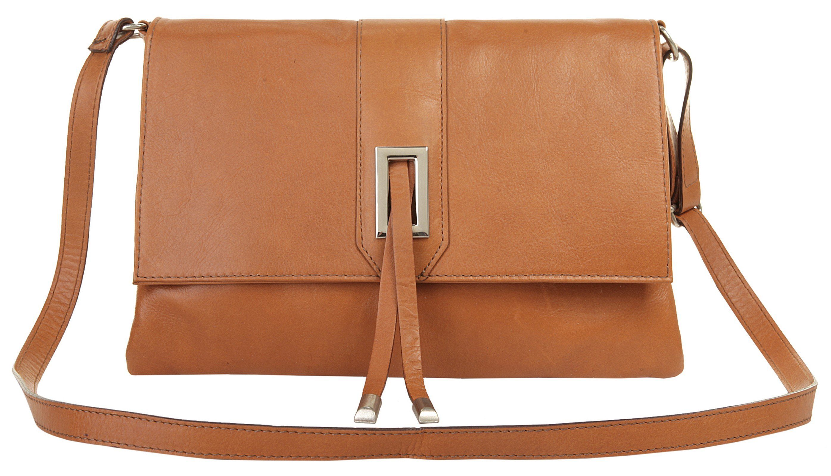 Cluty Schoudertas echt leer, made in italy