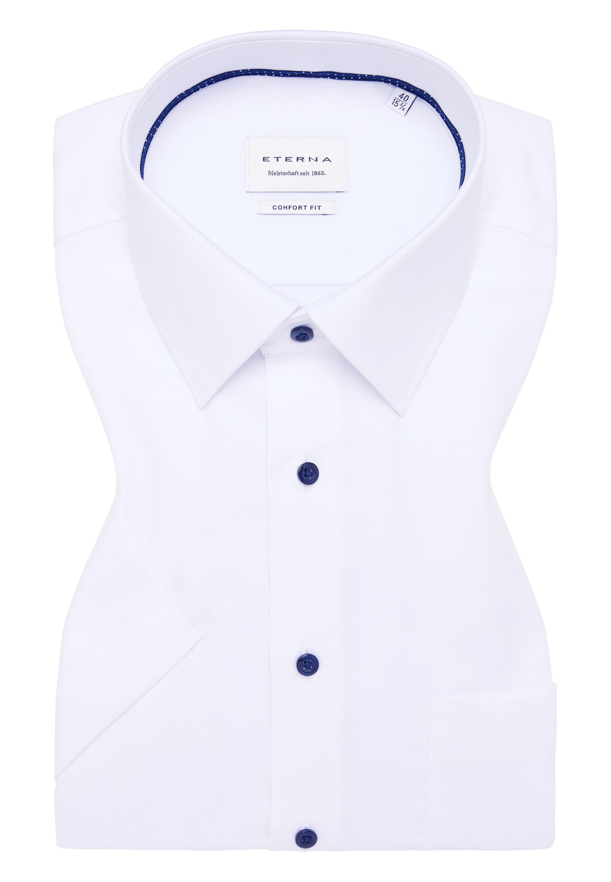 Eterna Overhemd met korte mouwen Comfort fit