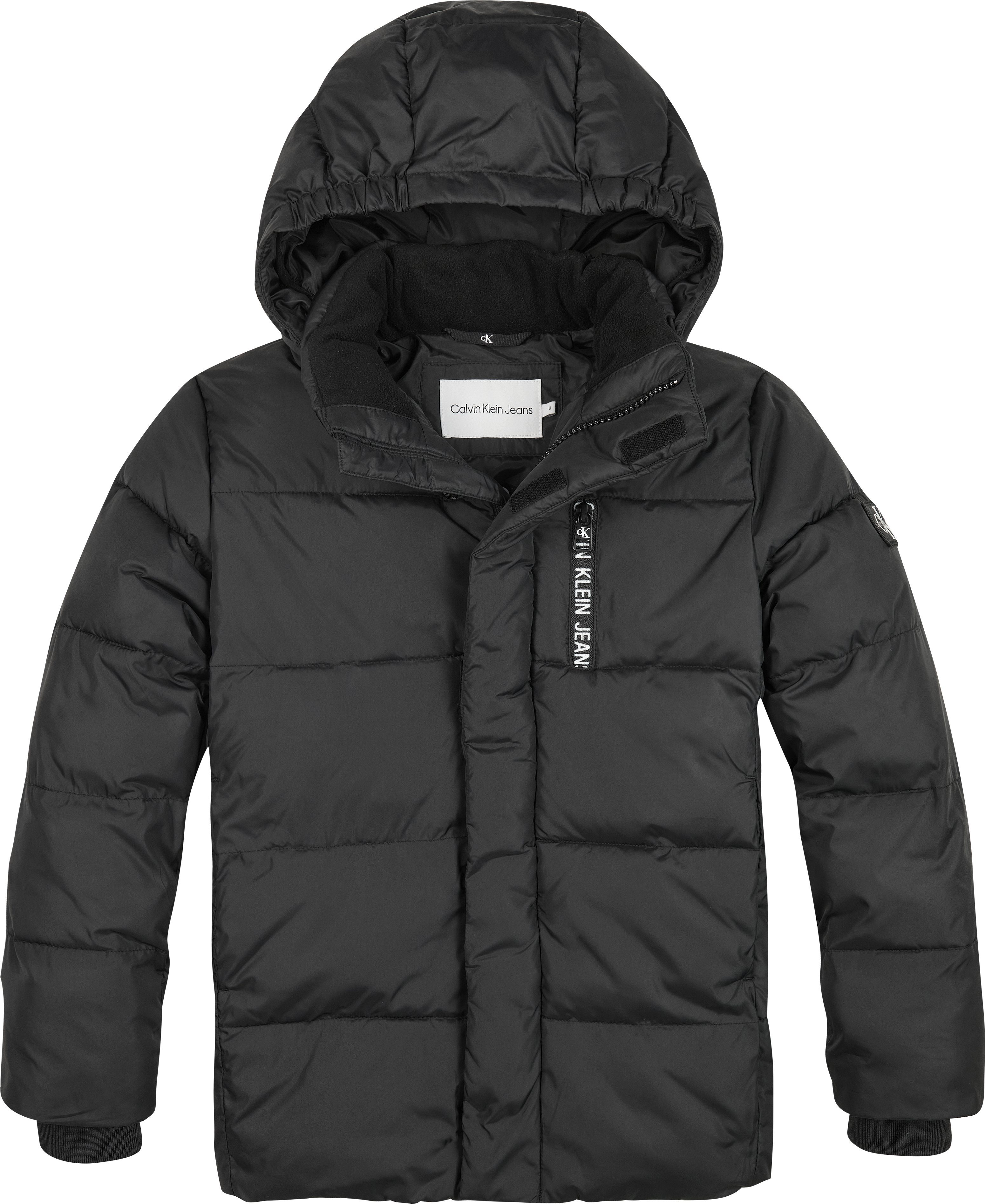 Calvin Klein Winterjack ESSENTIAL PUFFER JACKET voor kinderen tot 16 jaar en calvin klein merklabel