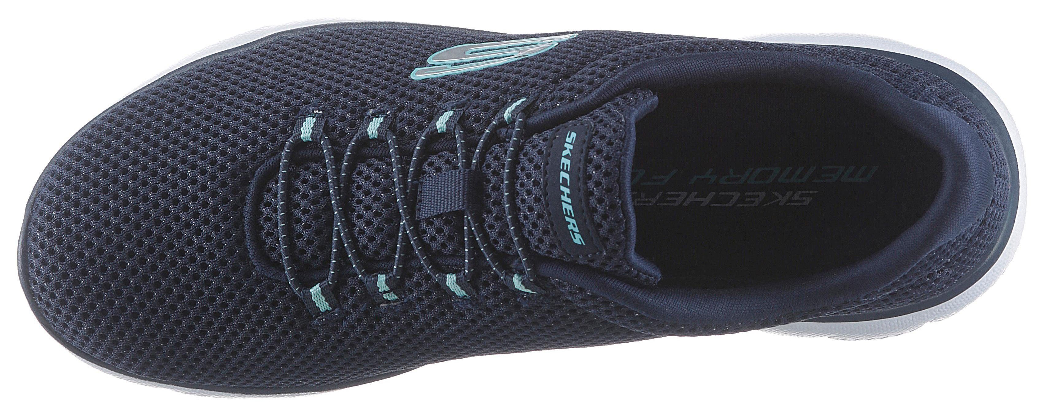 Skechers Slip-on sneakers Summits Slipper, vrijetijdsschoen, comfortschoen met gepolsterde schacht