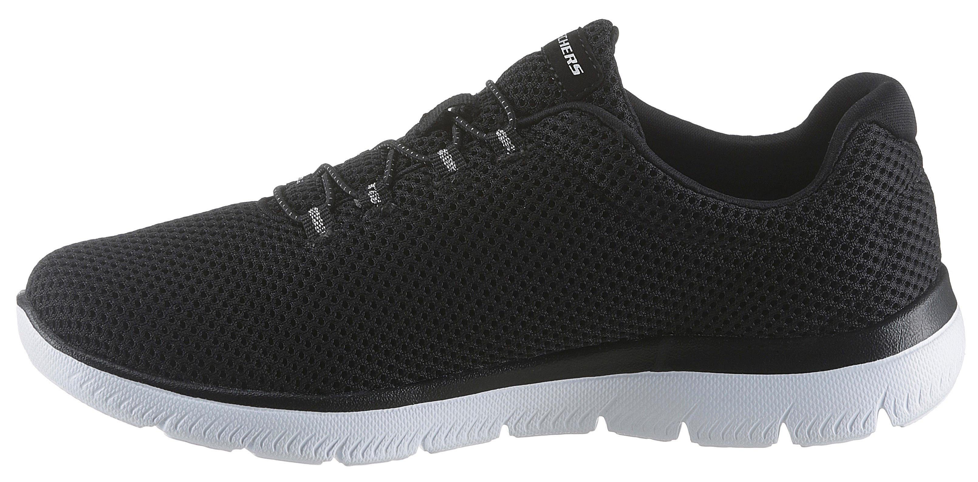 Skechers Slip-on sneakers Summits Slipper, vrijetijdsschoen, comfortschoen met gepolsterde schacht