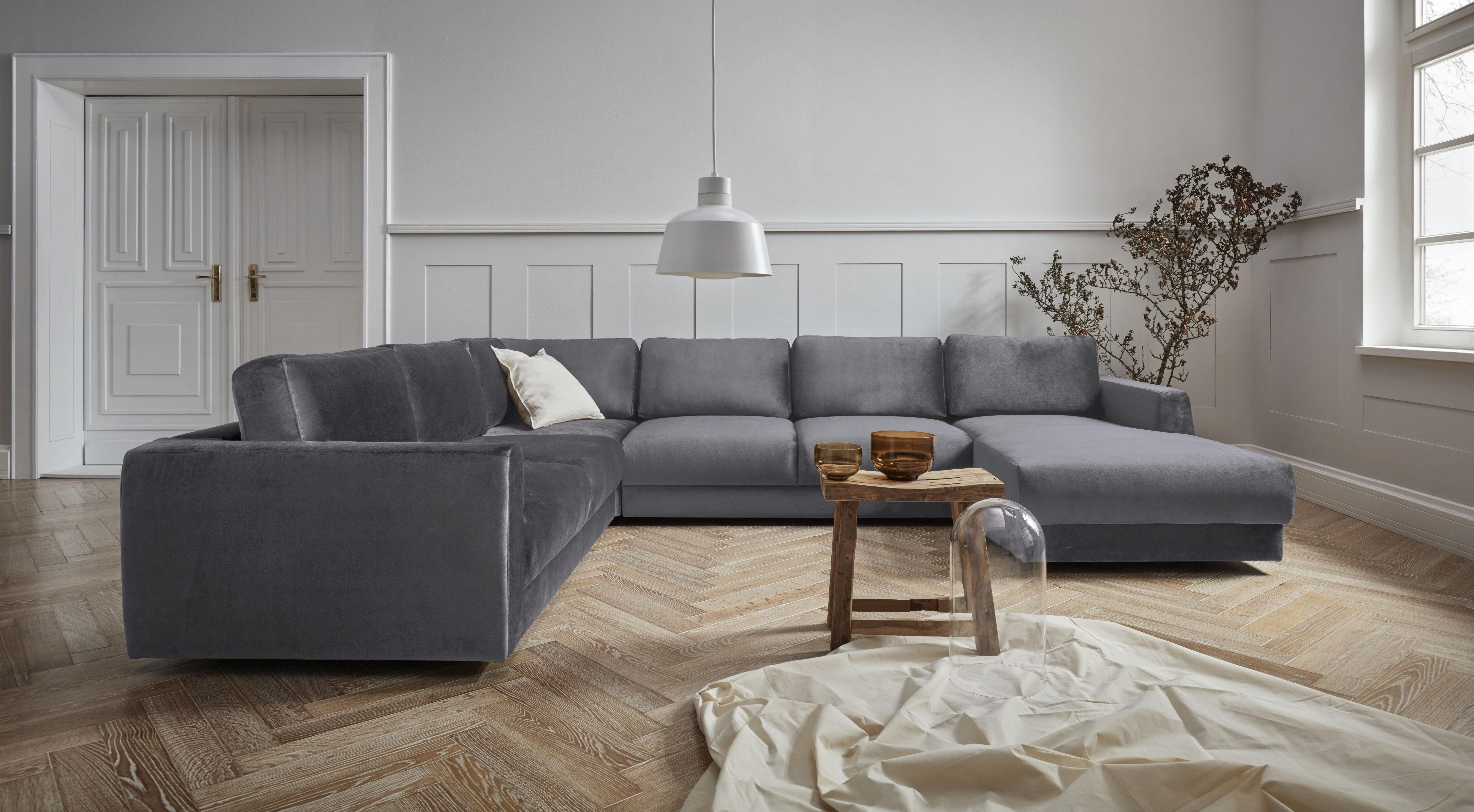 Andas Zithoek Hobro U-vorm in 3 stofkwaliteiten in vele kleuren, design by morten georgsen
