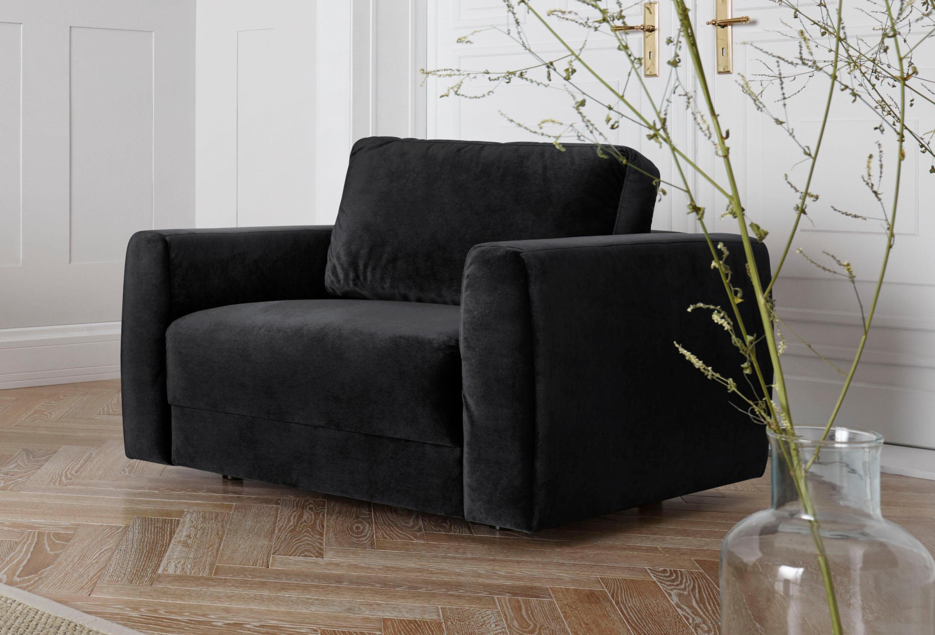 andas Fauteuil Hobro loungestoel in 3 stofkwaliteiten in vele kleuren, design by morten georgsen (1 stuk) fauteuils zwart