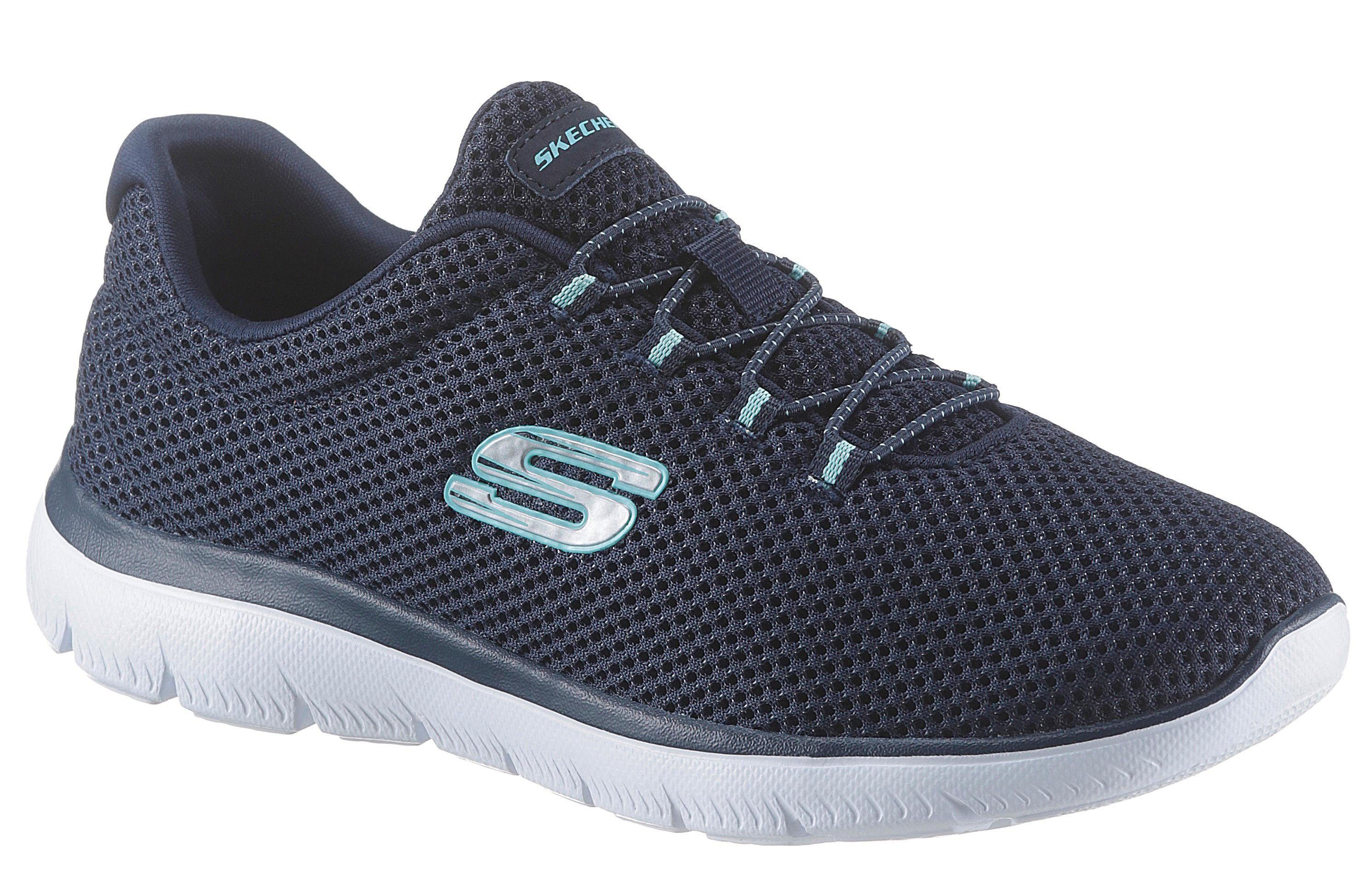 Skechers Slip-on sneakers Summits Slipper, vrijetijdsschoen, comfortschoen met gepolsterde schacht