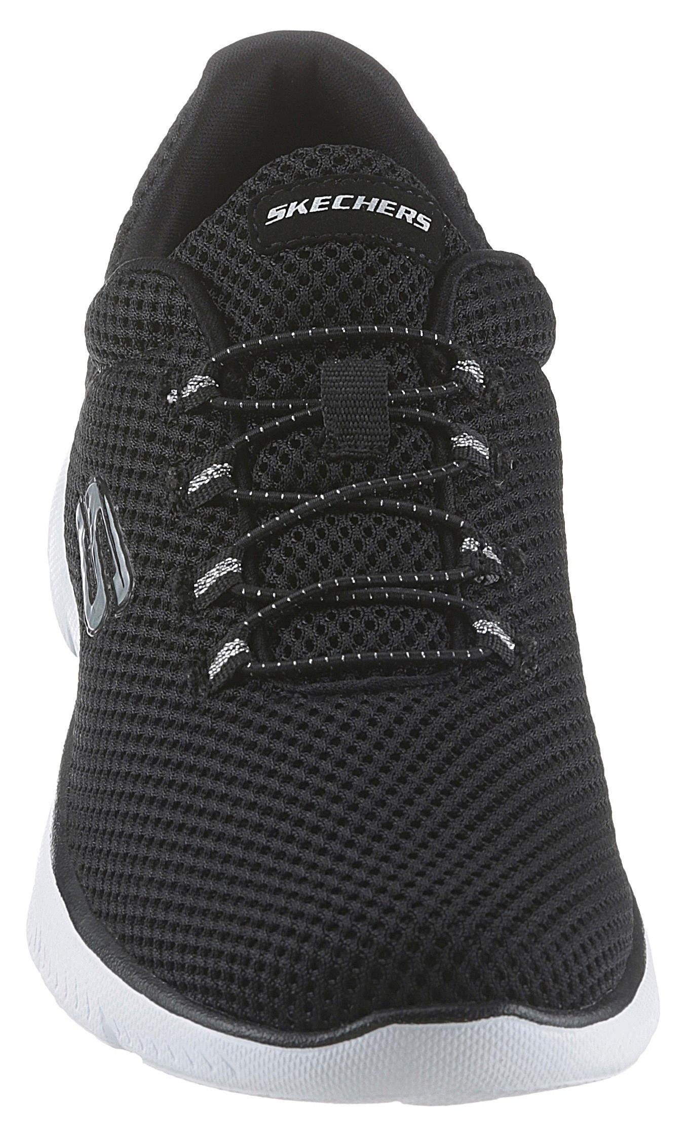 Skechers Slip-on sneakers Summits Slipper, vrijetijdsschoen, comfortschoen met gepolsterde schacht