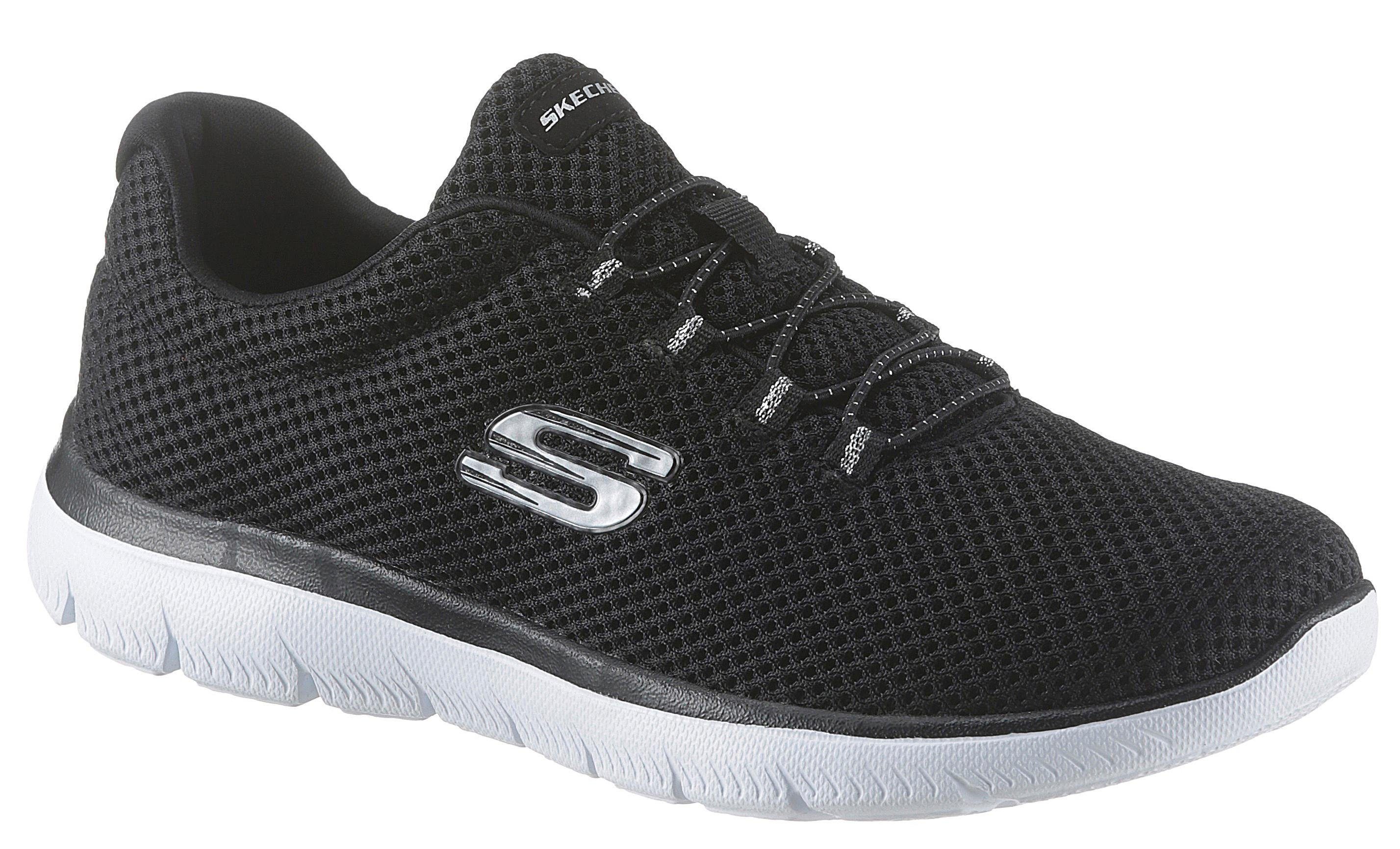 Skechers Slip-on sneakers Summits Slipper, vrijetijdsschoen, comfortschoen met gepolsterde schacht