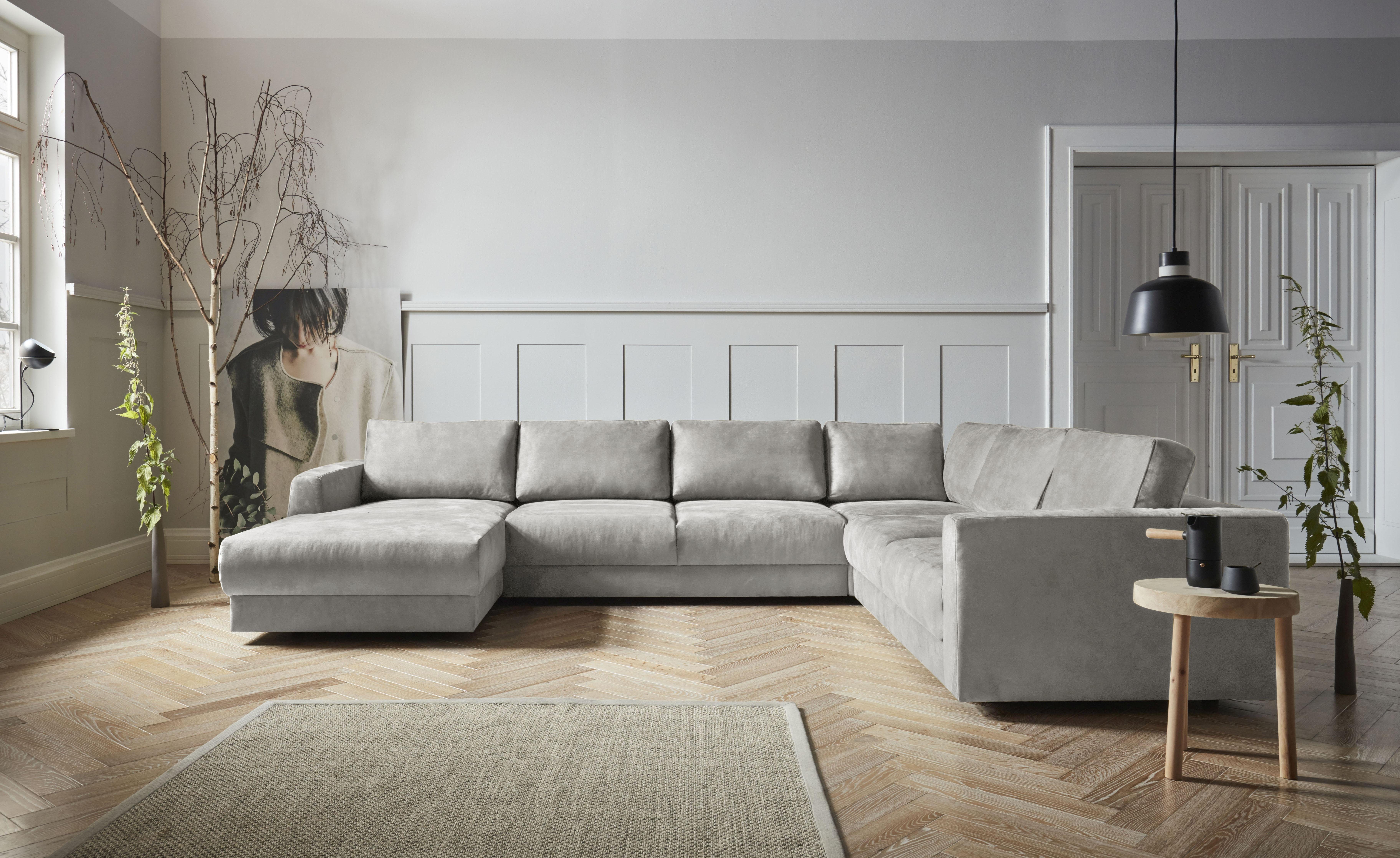 Andas Zithoek Hobro U-vorm in 3 stofkwaliteiten in vele kleuren, design by morten georgsen