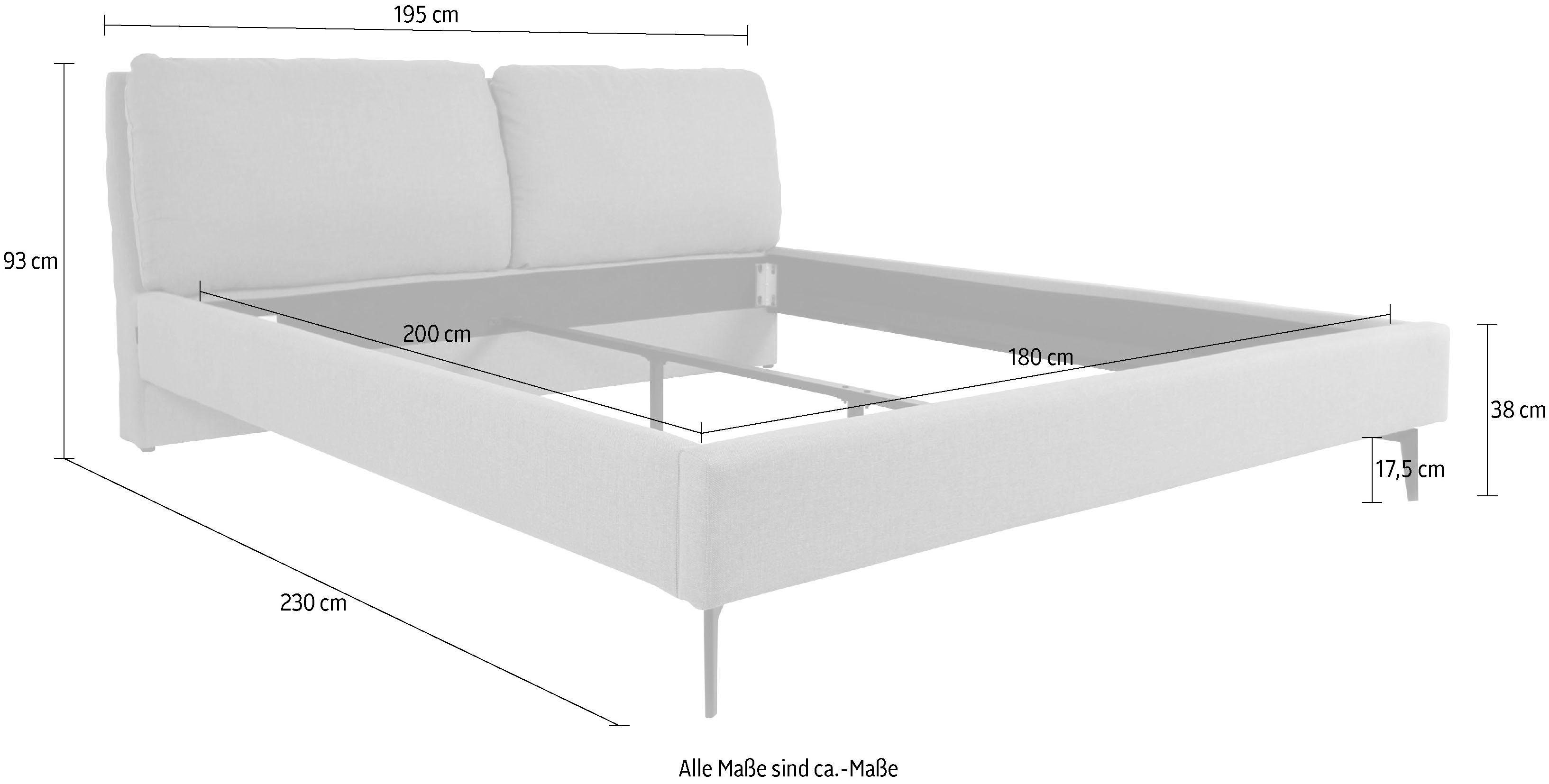 INOSIGN Gestoffeerd bed Jarek