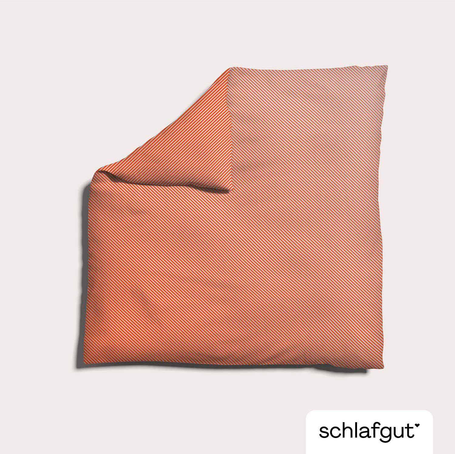 Schlafgut Dekbedovertrek Woven Satin fade met fijne strepen met kleurverloop, mix & match: bijpassende kussensloop verkrijgbaar (1 stuk)