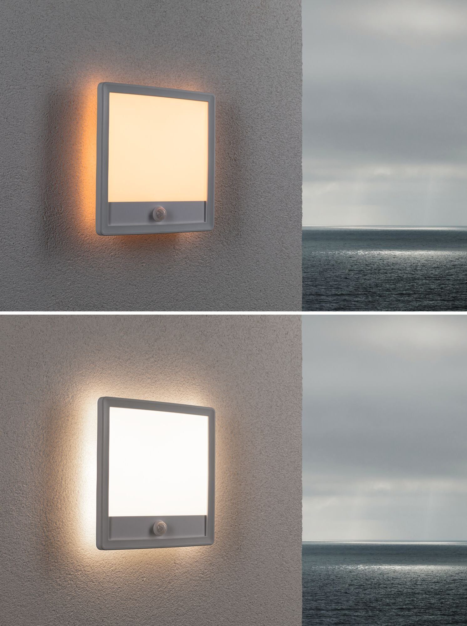 Paulmann Led-wandlamp voor buiten Buitenpaneel Lamina IP44 vierkant 250x47mm 14W 920lm 230V kunststof (1 stuk)