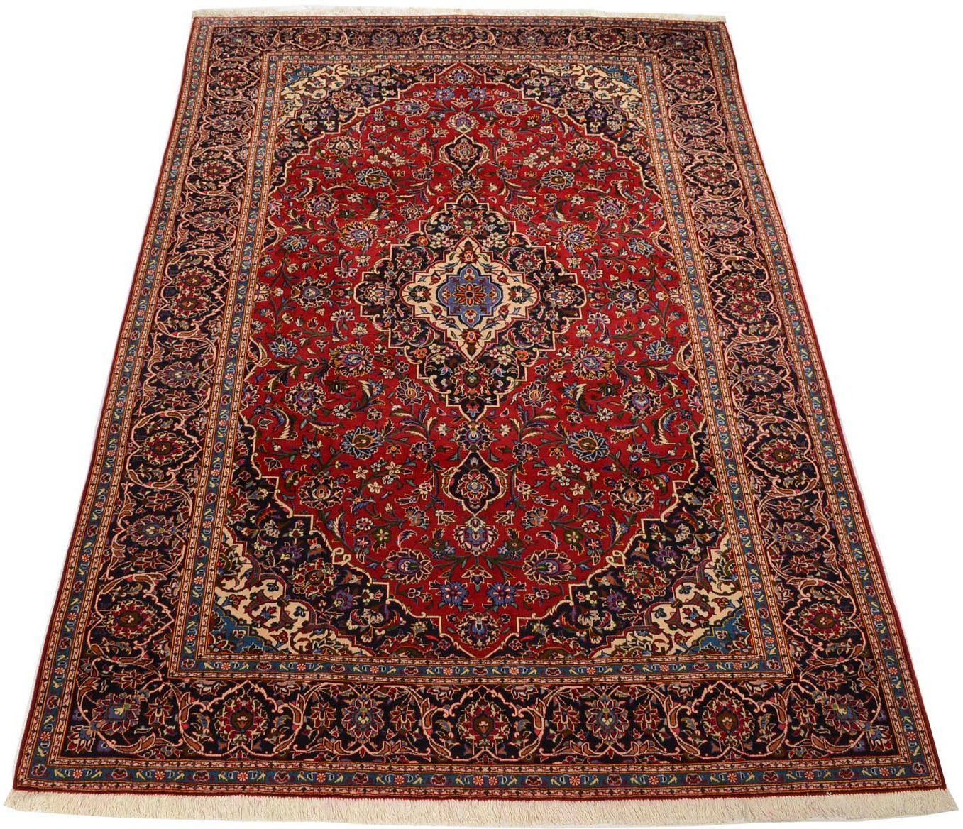 morgenland Wollen kleed Keshan medaillon rosso 370 x 255 cm Handgeknoopt