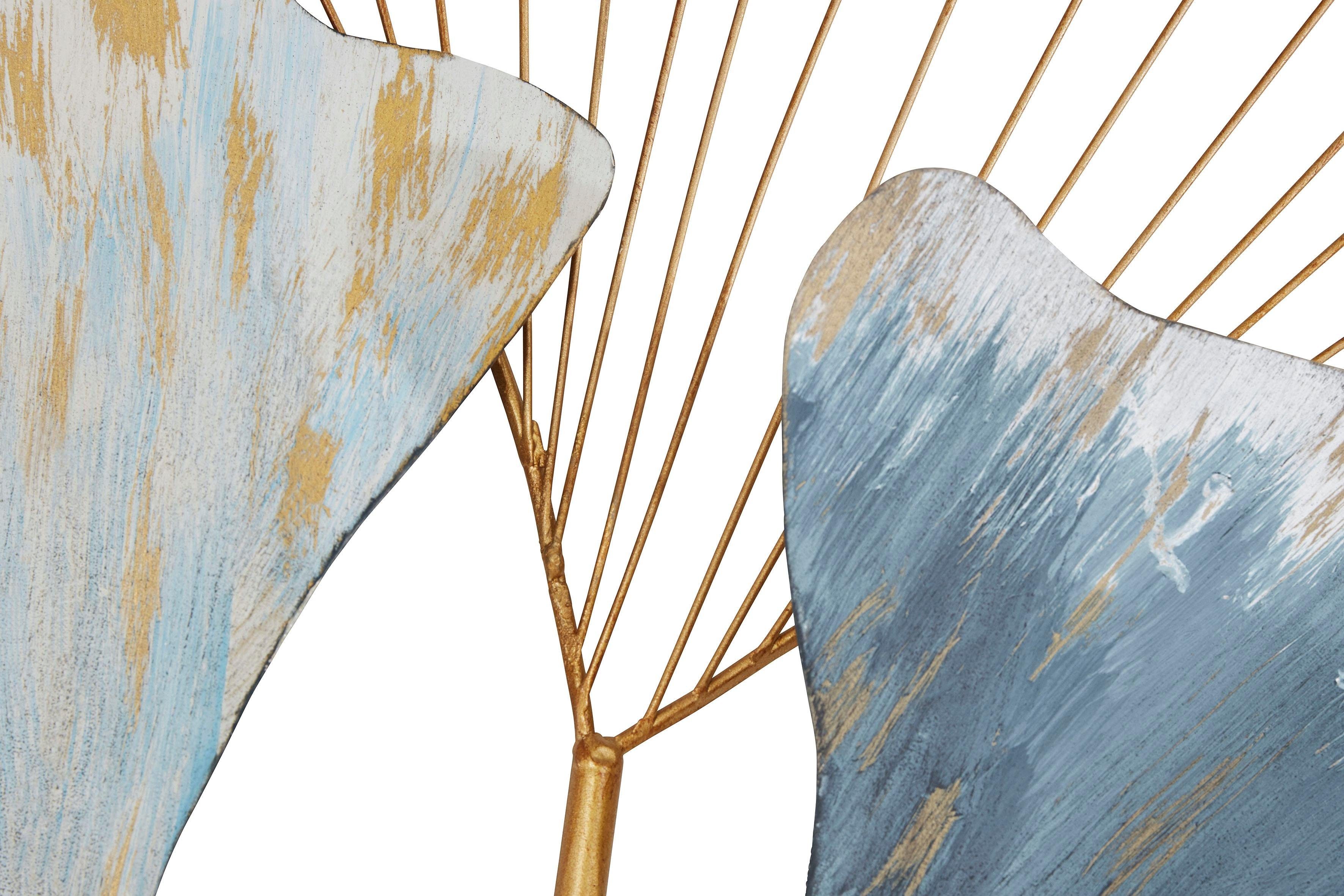 HOFMANN LIVING AND MORE Sierobject voor aan de wand Gingko Wanddecoratie, van metaal