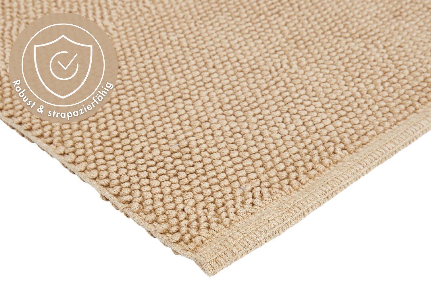 LUXOR living Badmat Atlanta, 50x80 cm Badmat, douchemat, effen kleuren, sterk absorberend (1 stuk)