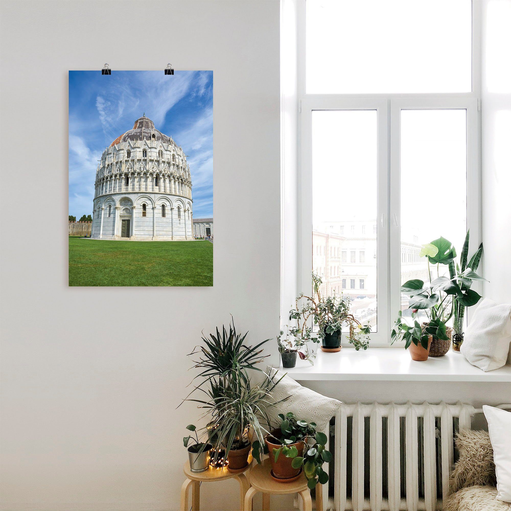 Artland Artprint Battistero Di San Giovanni als artprint van aluminium, artprint op linnen, muursticker of poster in verschillende maten