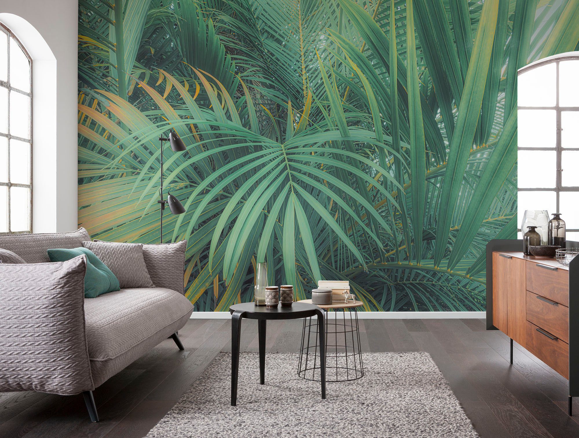 Komar Fotobehang Digitale print vlies - Foggy Fern - Afmeting 400 x 250 cm (1 stuk)