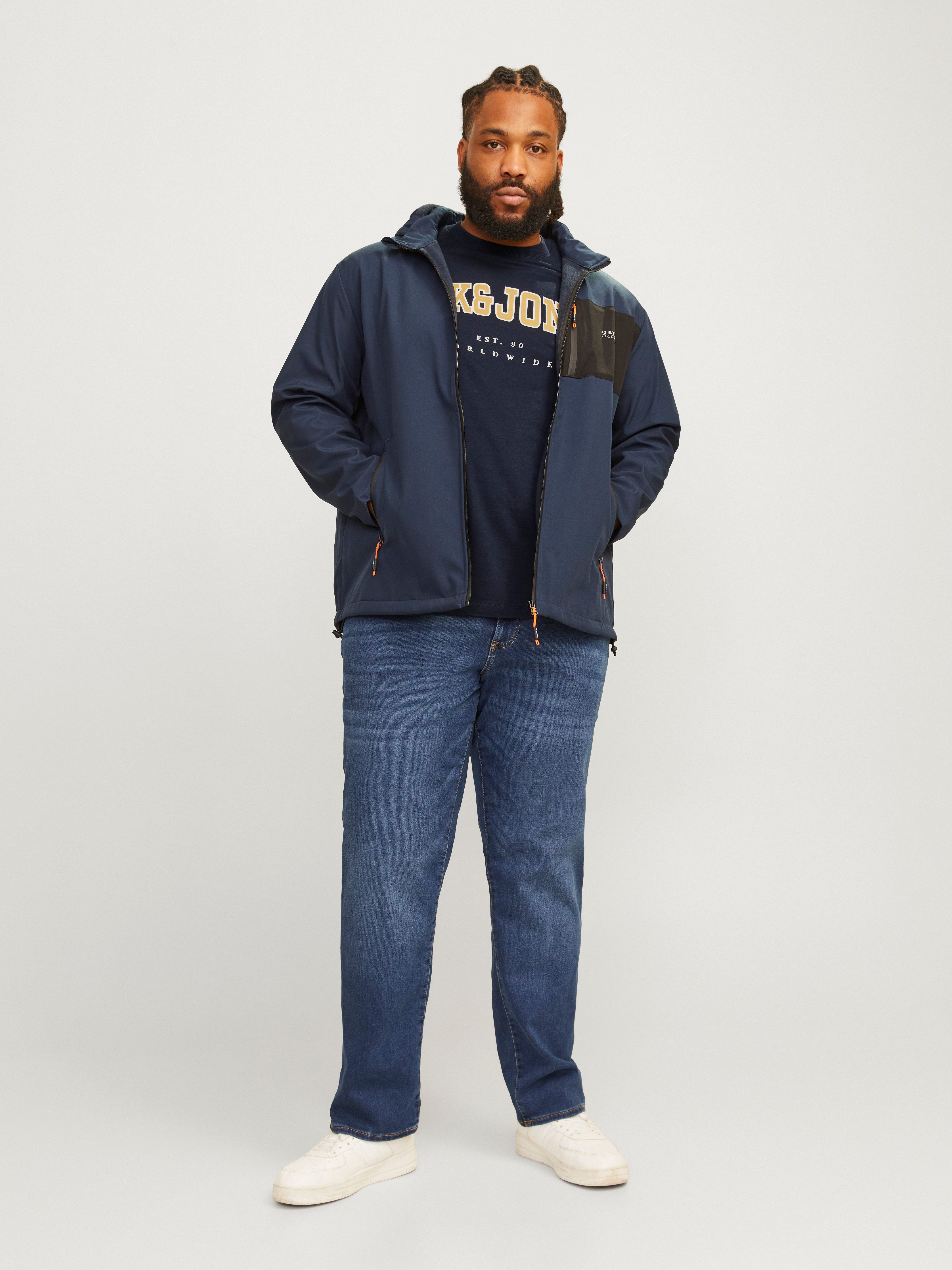 Jack & Jones PlusSize T-shirt JJECALEB VARSITY TEE SS O-NECK NOOS PLS