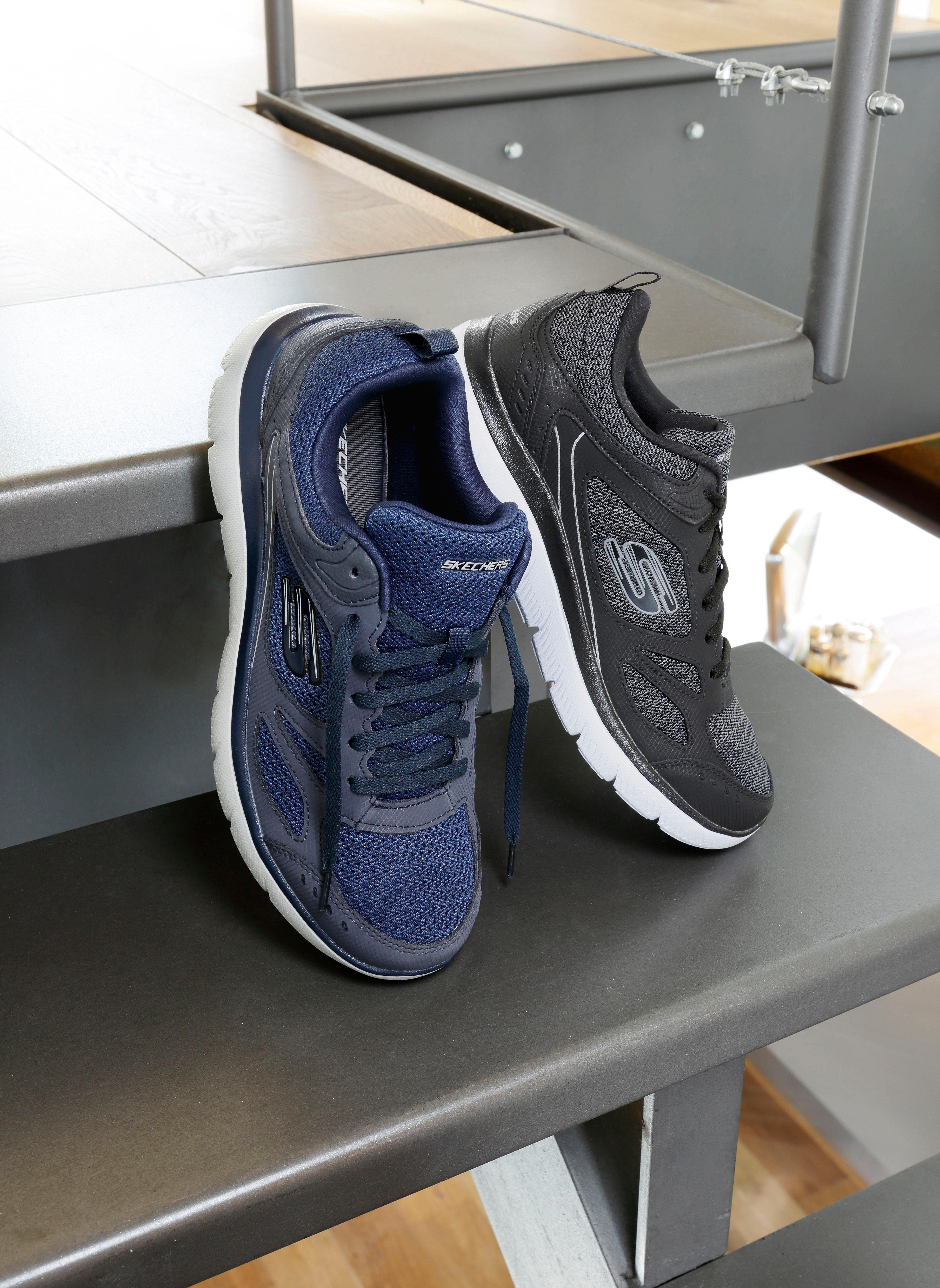 Skechers Sneakers Summits-South Rim , vrijetijdsschoen, lage schoen, veterschoen in moderne materiaalmix