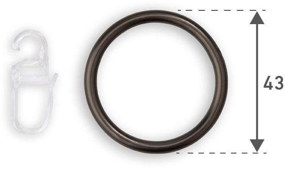 Good Life Gordijnring ArtusNaos Gordijnringen voor 25 mm stang (10 stuks)