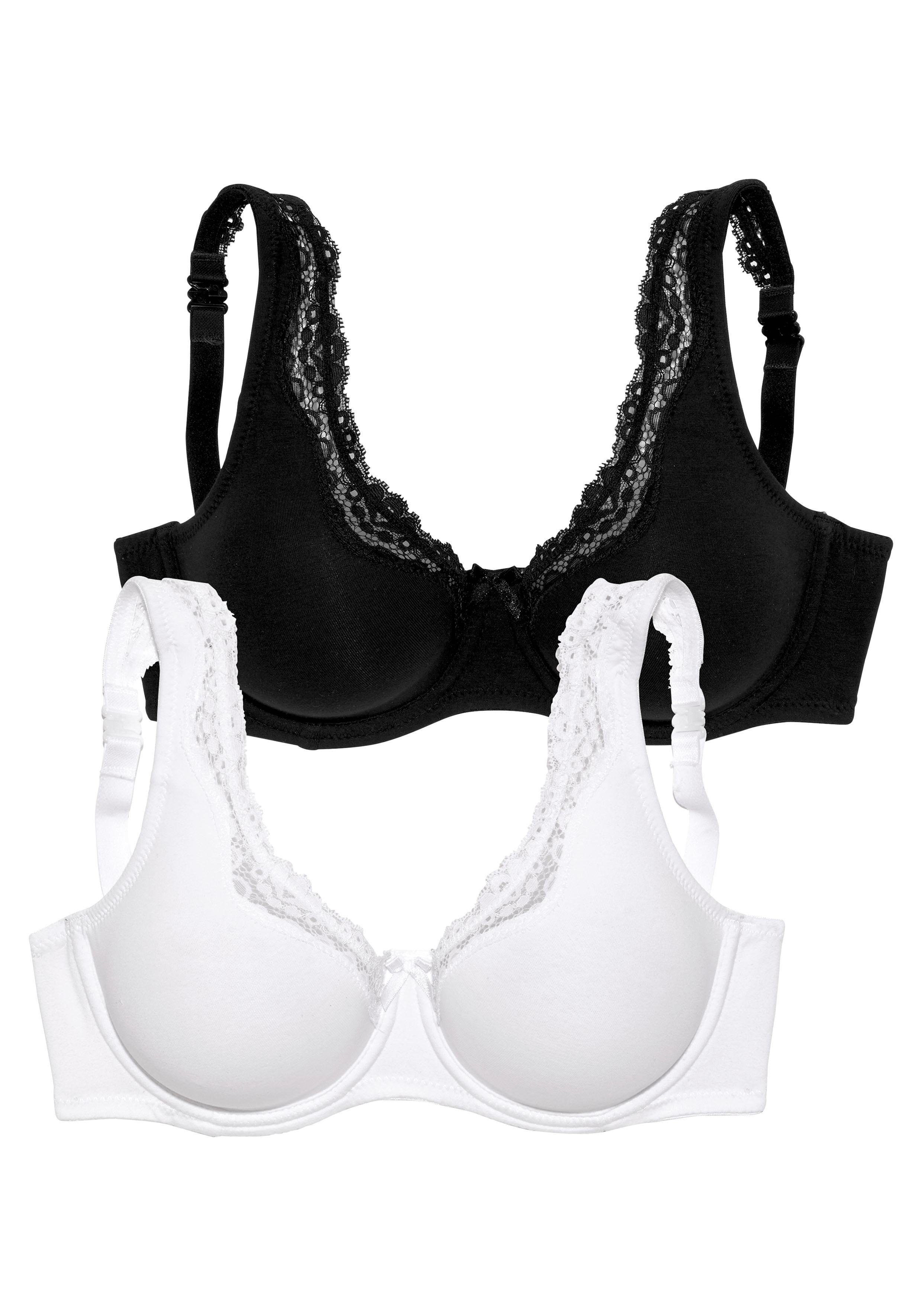Petite fleur Beugel-bh met draagvariant haltermodel, basic dessous (Set van 2)