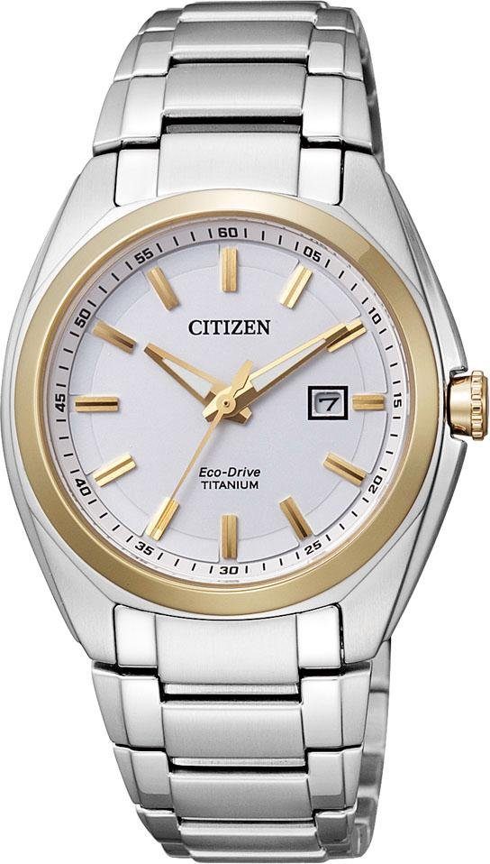 Citizen Titanium horloge Super Titanium Polshorloge, dameshorloge, solar, titanium band, saffierglas