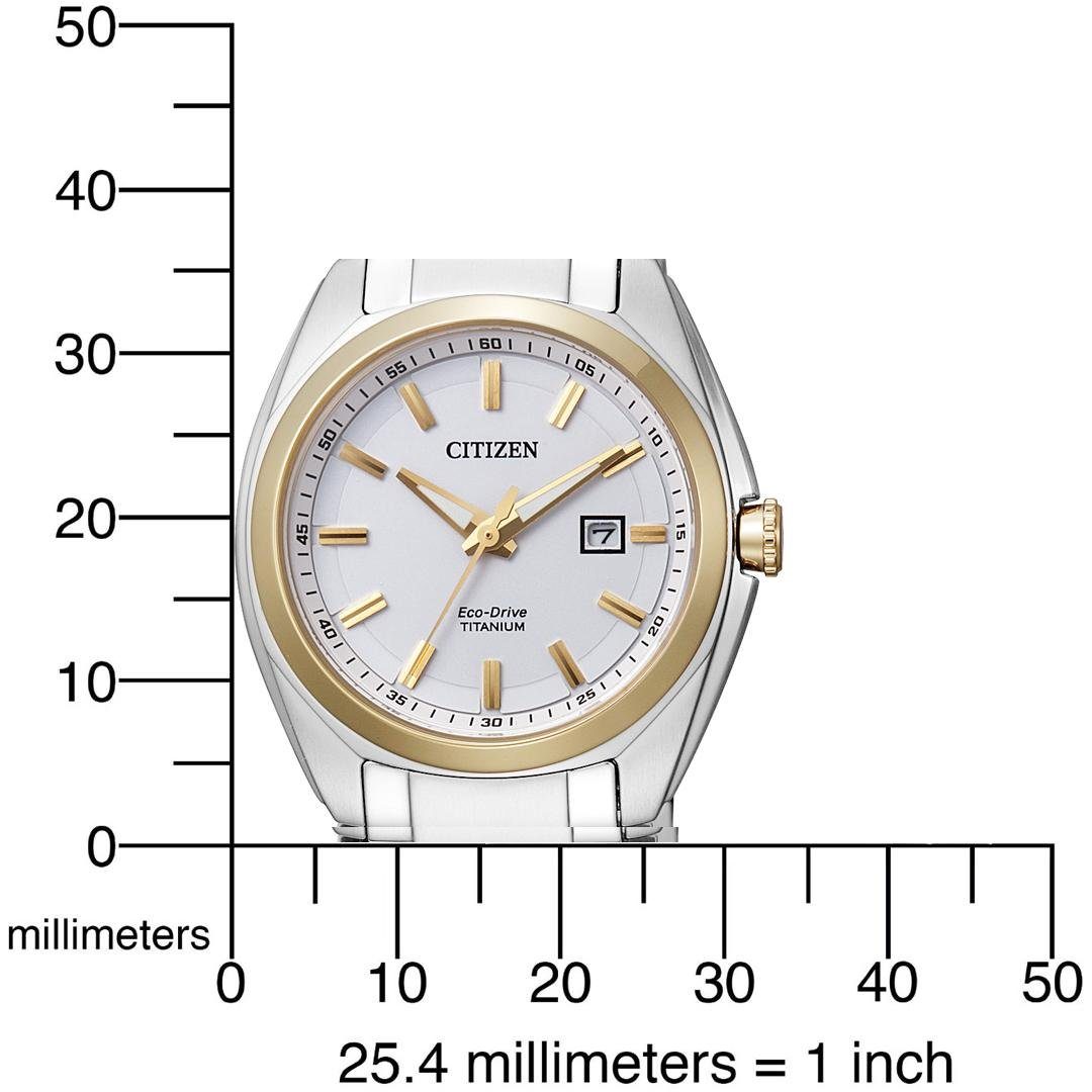 Citizen Titanium horloge Super Titanium Polshorloge, dameshorloge, solar, titanium band, saffierglas