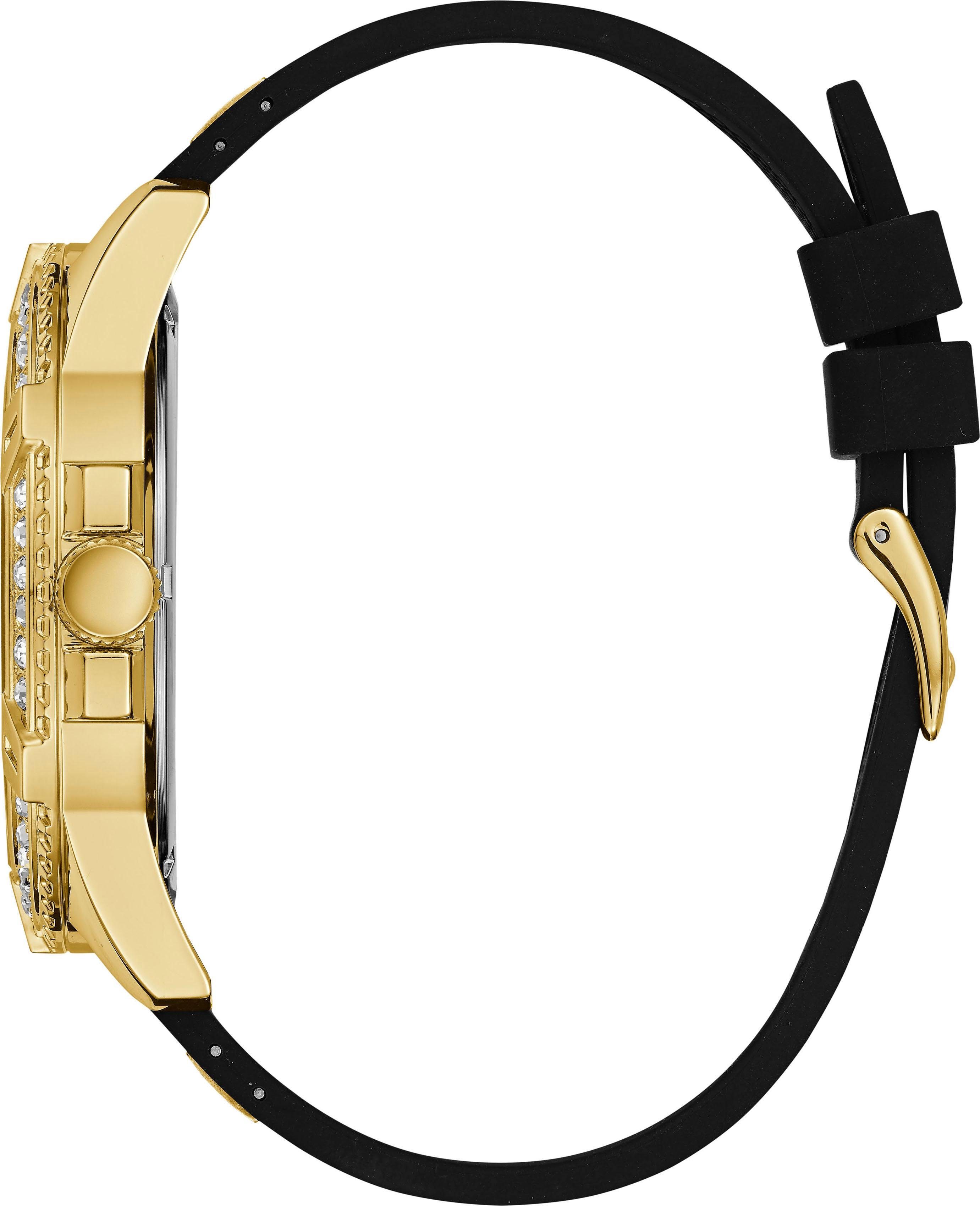 Guess Multifunctioneel horloge Frontier Horloge, quartz, herenhorloge, analoog, siliconen band